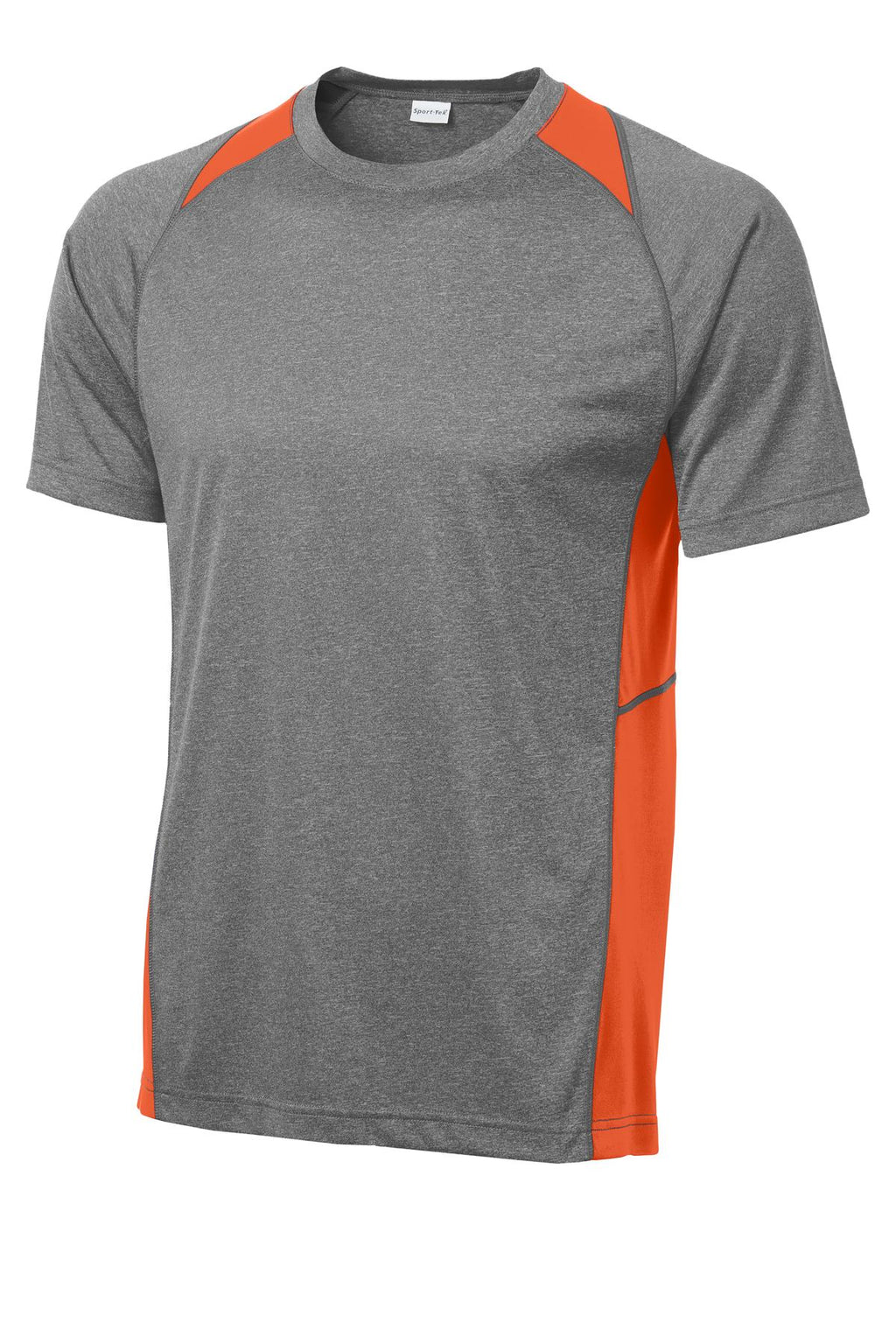 Sport-Tek ST361 Tek Heather Colorblock Contender Tee