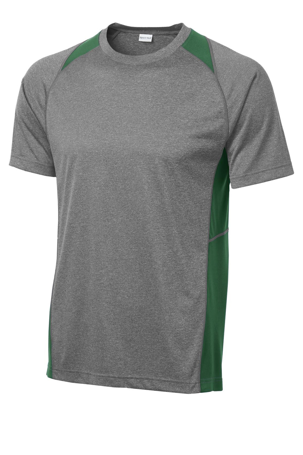 Sport-Tek ST361 Tek Heather Colorblock Contender Tee