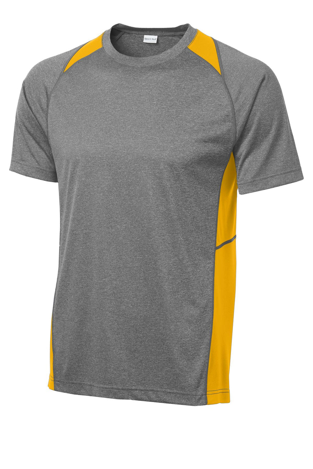 Sport-Tek ST361 Tek Heather Colorblock Contender Tee