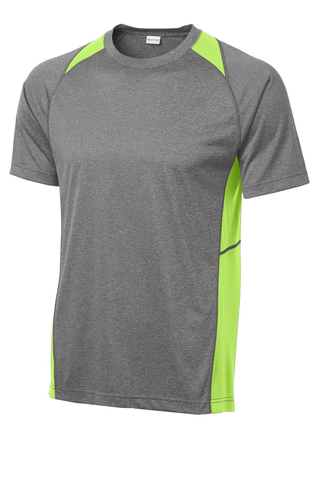Sport-Tek ST361 Tek Heather Colorblock Contender Tee