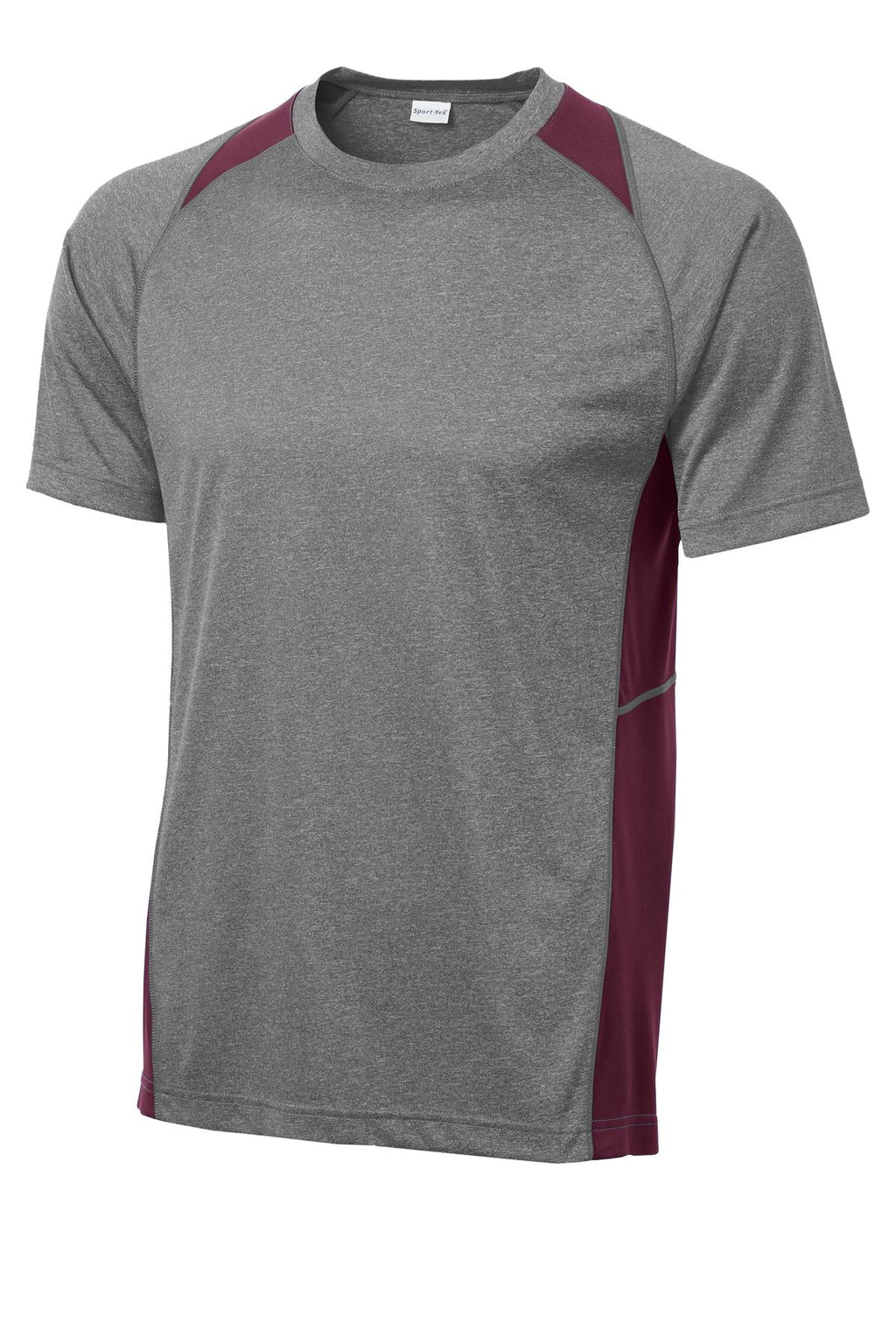 Sport-Tek ST361 Tek Heather Colorblock Contender Tee