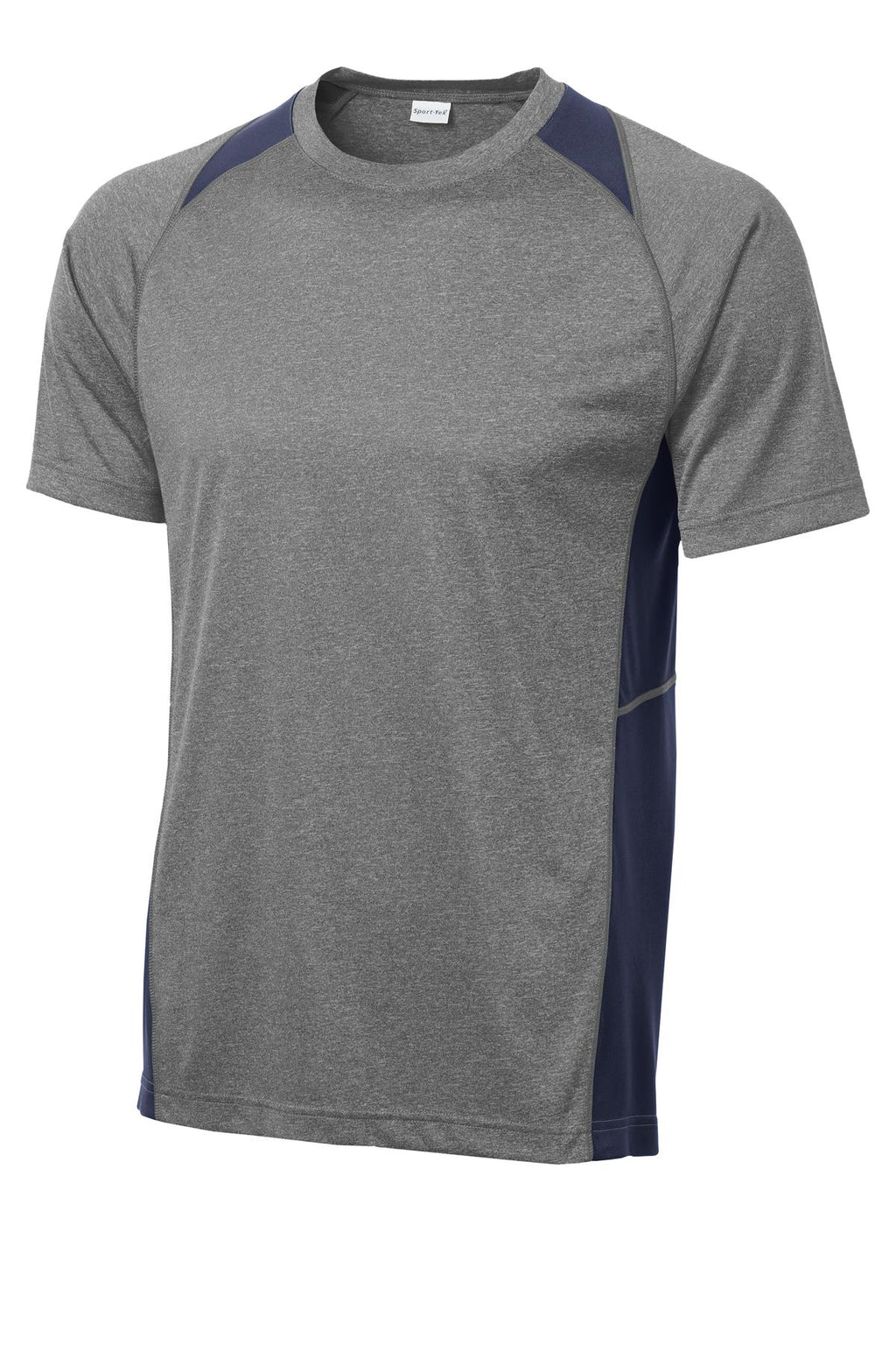 Sport-Tek ST361 Tek Heather Colorblock Contender Tee