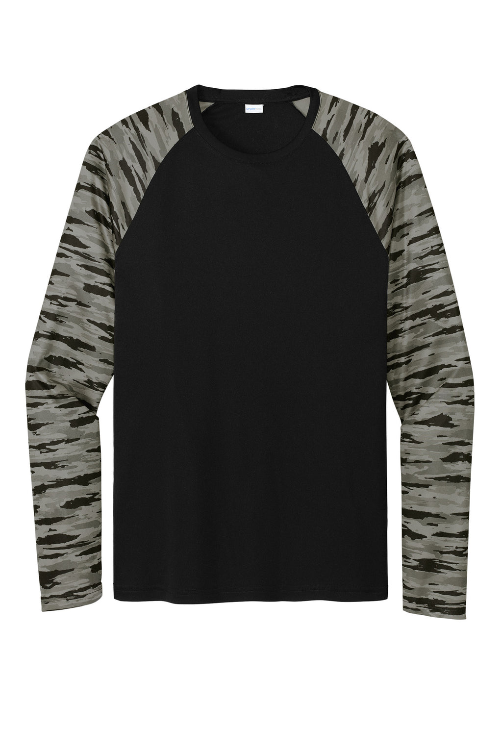 Sport-Tek ST376LS Tek Drift Camo Colorblock Long Sleeve Tee