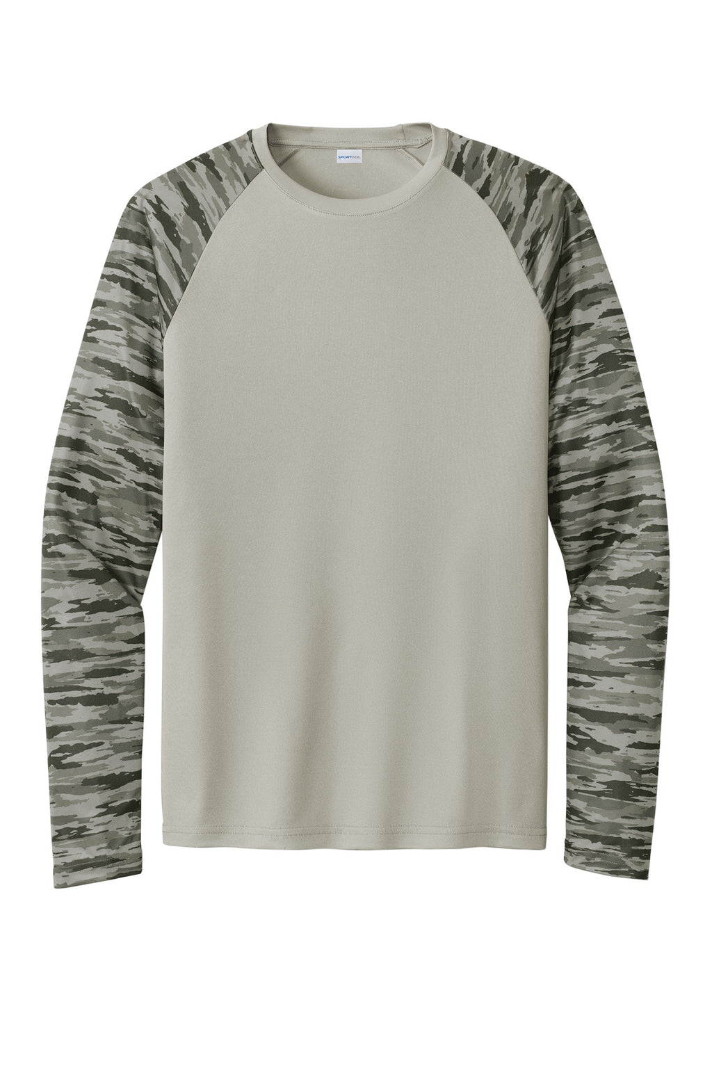 Sport-Tek ST376LS Tek Drift Camo Colorblock Long Sleeve Tee
