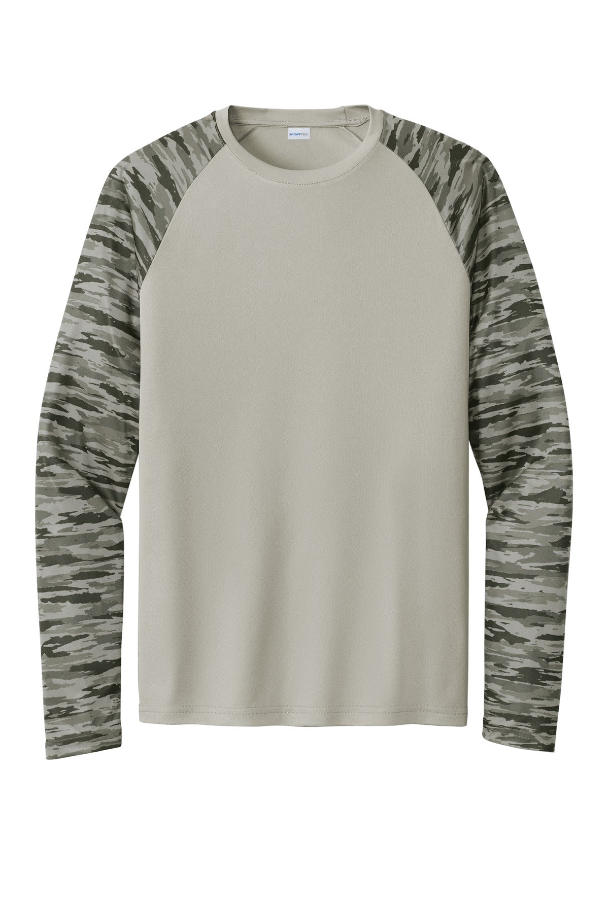Sport-Tek ST376LS Tek Drift Camo Colorblock Long Sleeve Tee