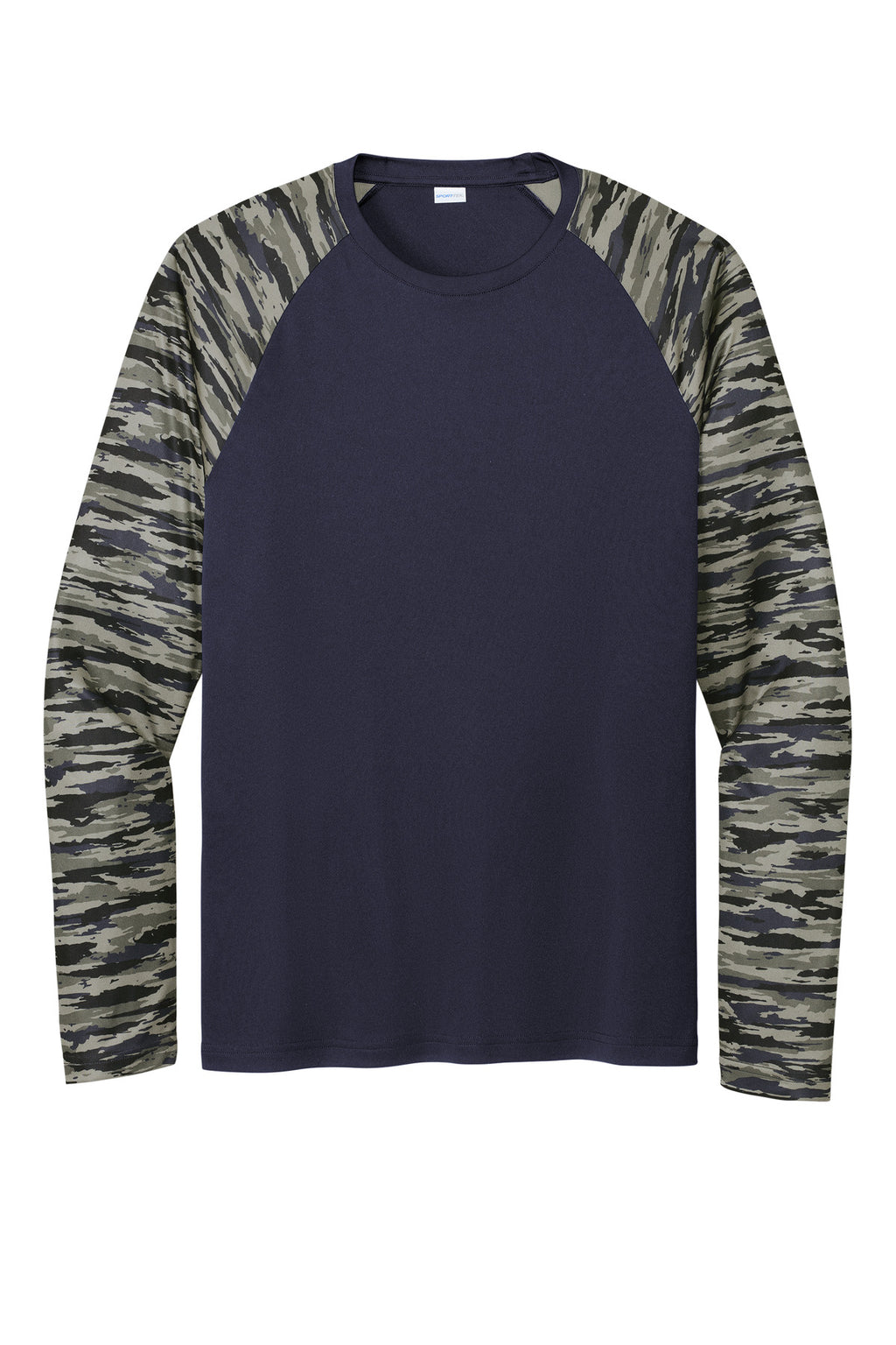 Sport-Tek ST376LS Tek Drift Camo Colorblock Long Sleeve Tee
