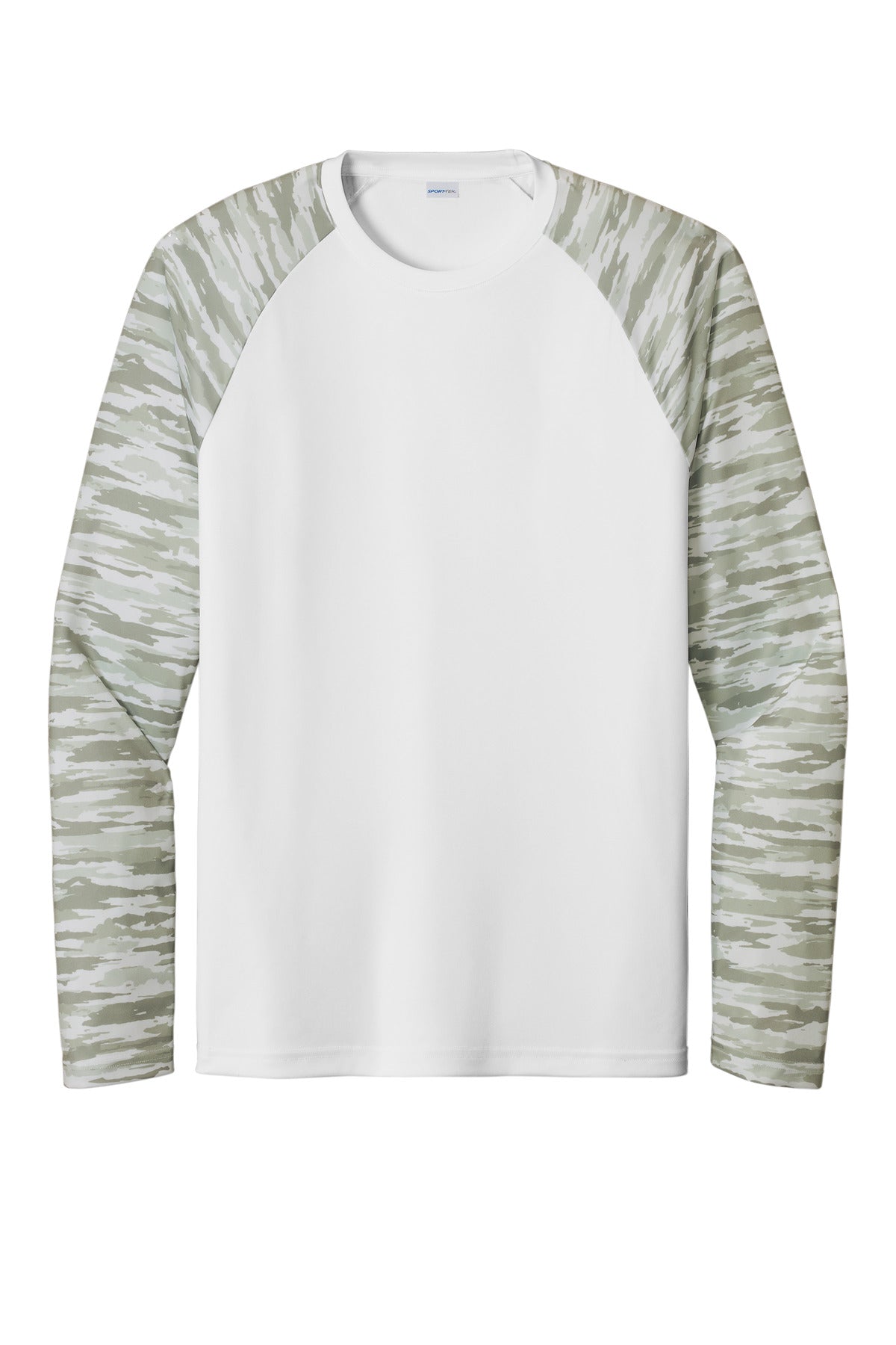 Sport-Tek ST376LS Tek Drift Camo Colorblock Long Sleeve Tee