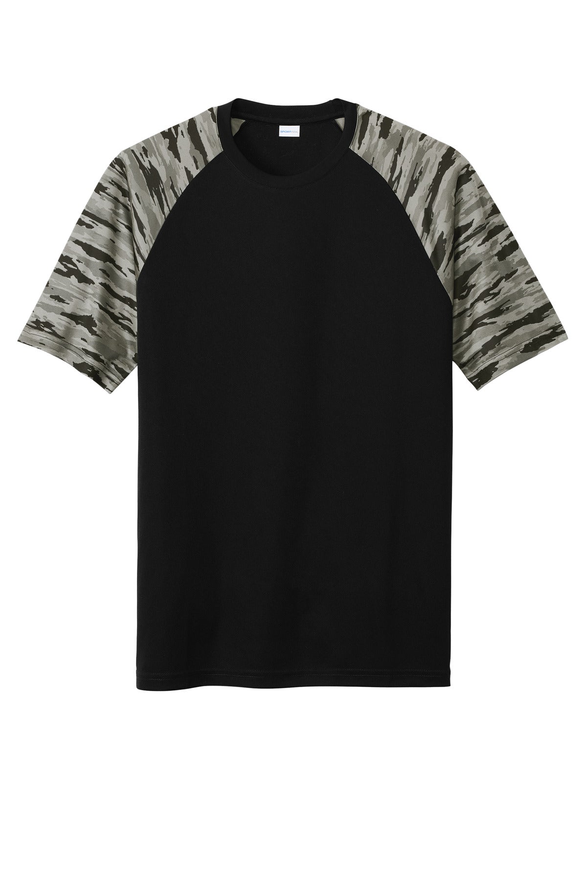Sport-Tek ST376 Tek Drift Camo Colorblock Tee