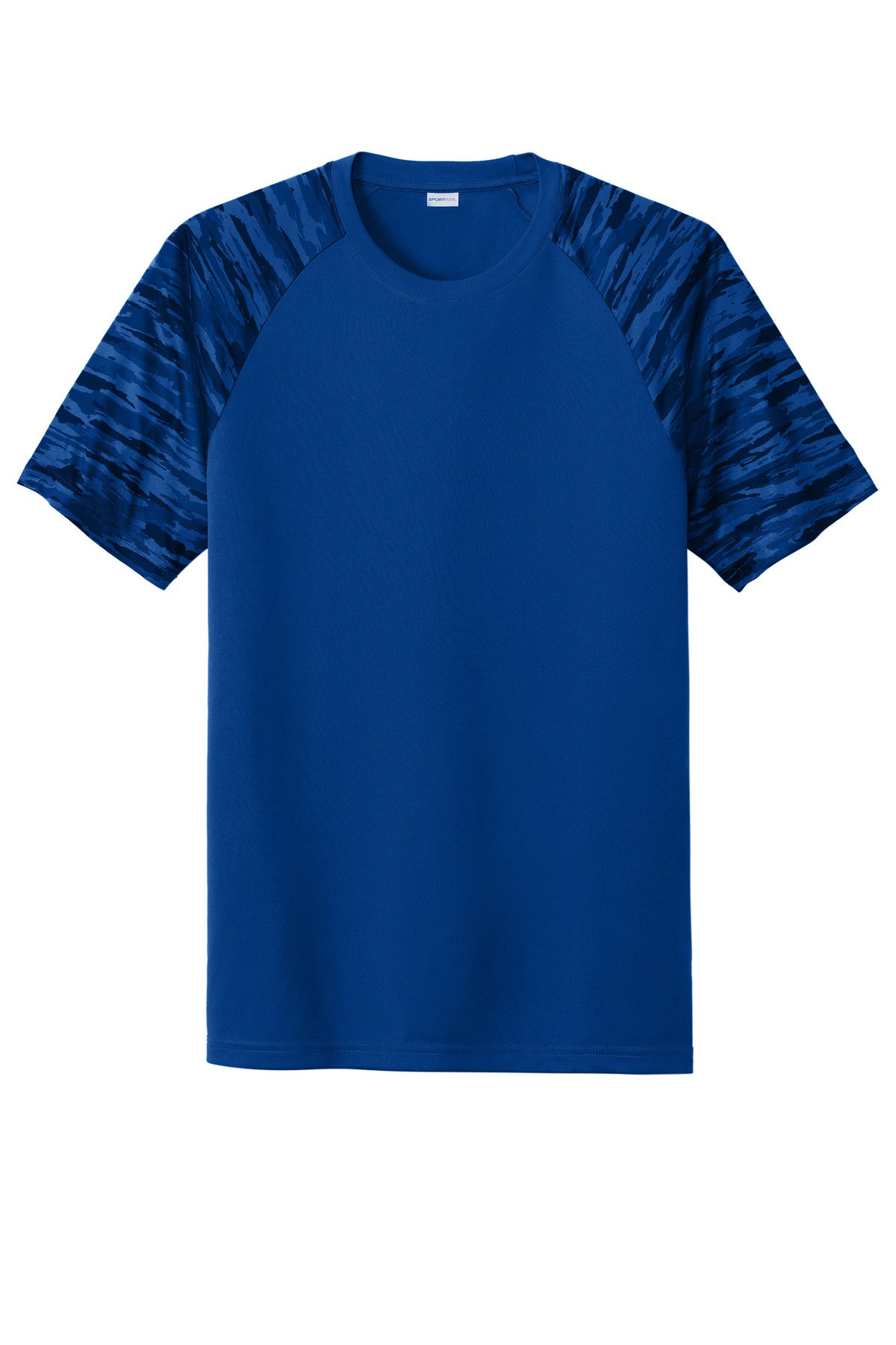 Sport-Tek ST376 Tek Drift Camo Colorblock Tee