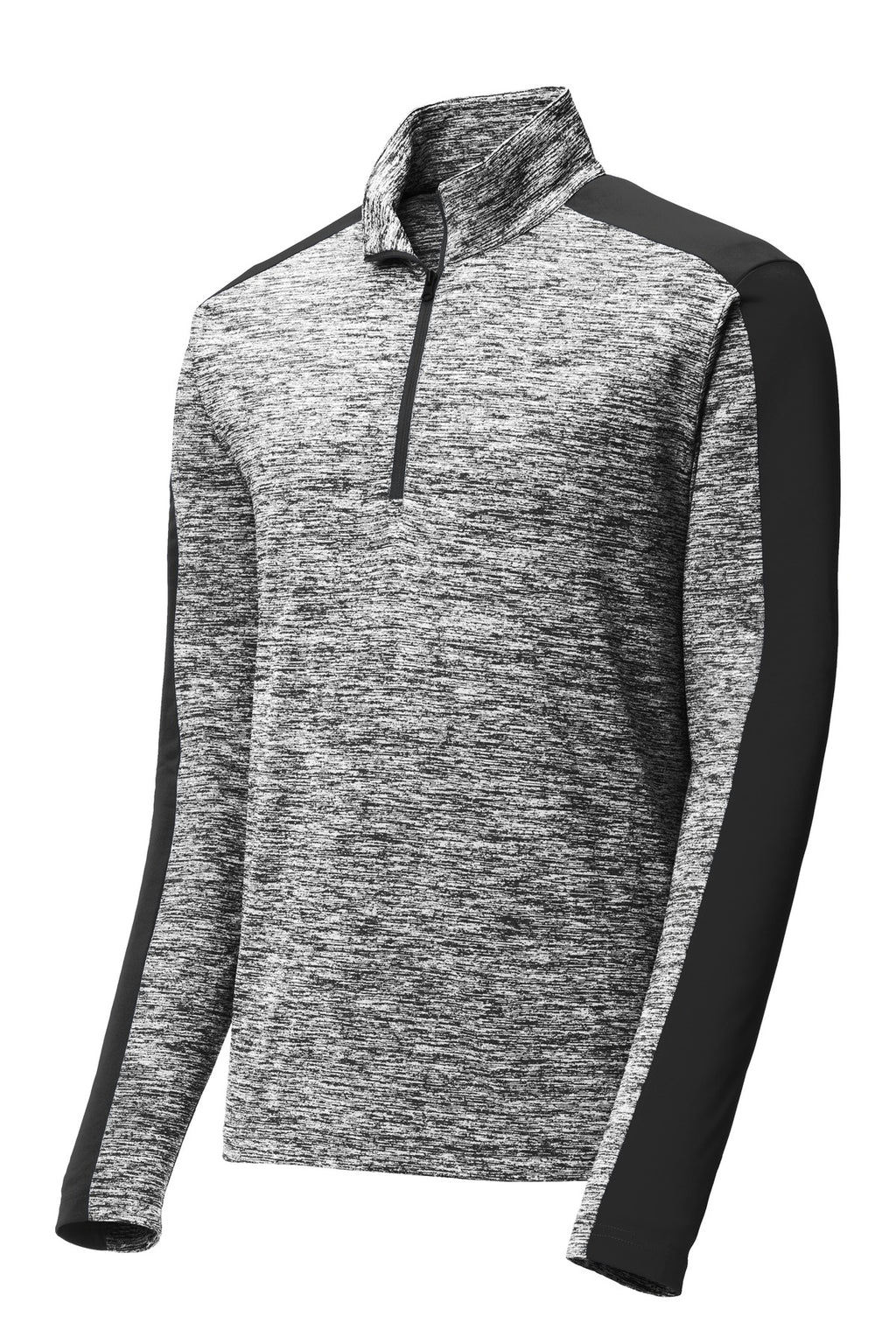Sport-Tek ST397 Tek PosiCharge Electric Heather Colorblock 1/4-Zip Pullover