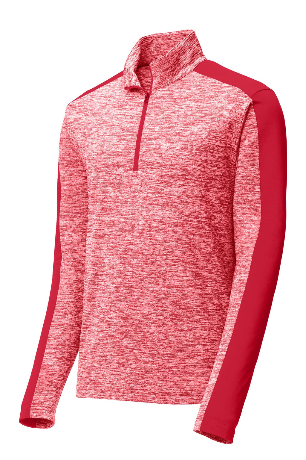 Sport-Tek ST397 Tek PosiCharge Electric Heather Colorblock 1/4-Zip Pullover