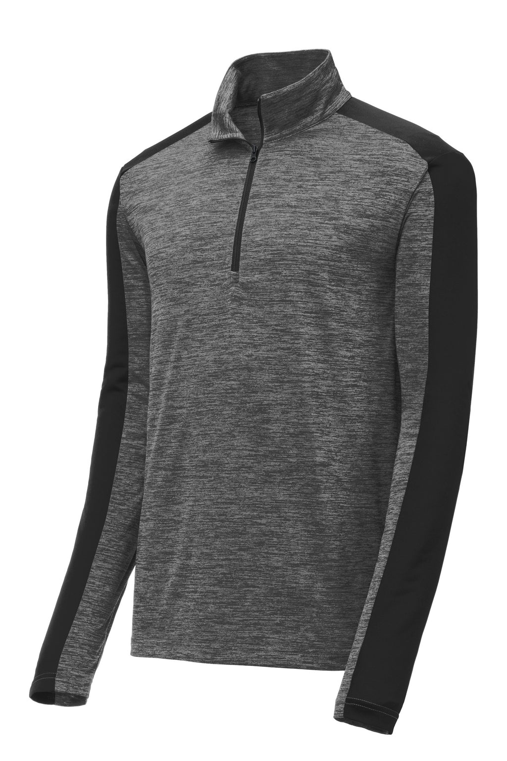 Sport-Tek ST397 Tek PosiCharge Electric Heather Colorblock 1/4-Zip Pullover