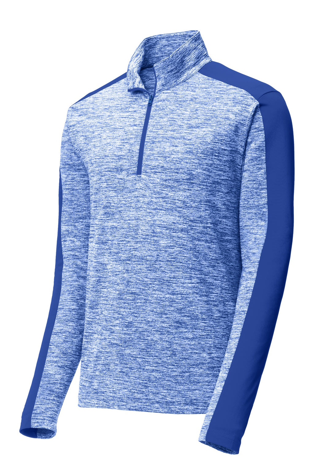 Sport-Tek ST397 Tek PosiCharge Electric Heather Colorblock 1/4-Zip Pullover