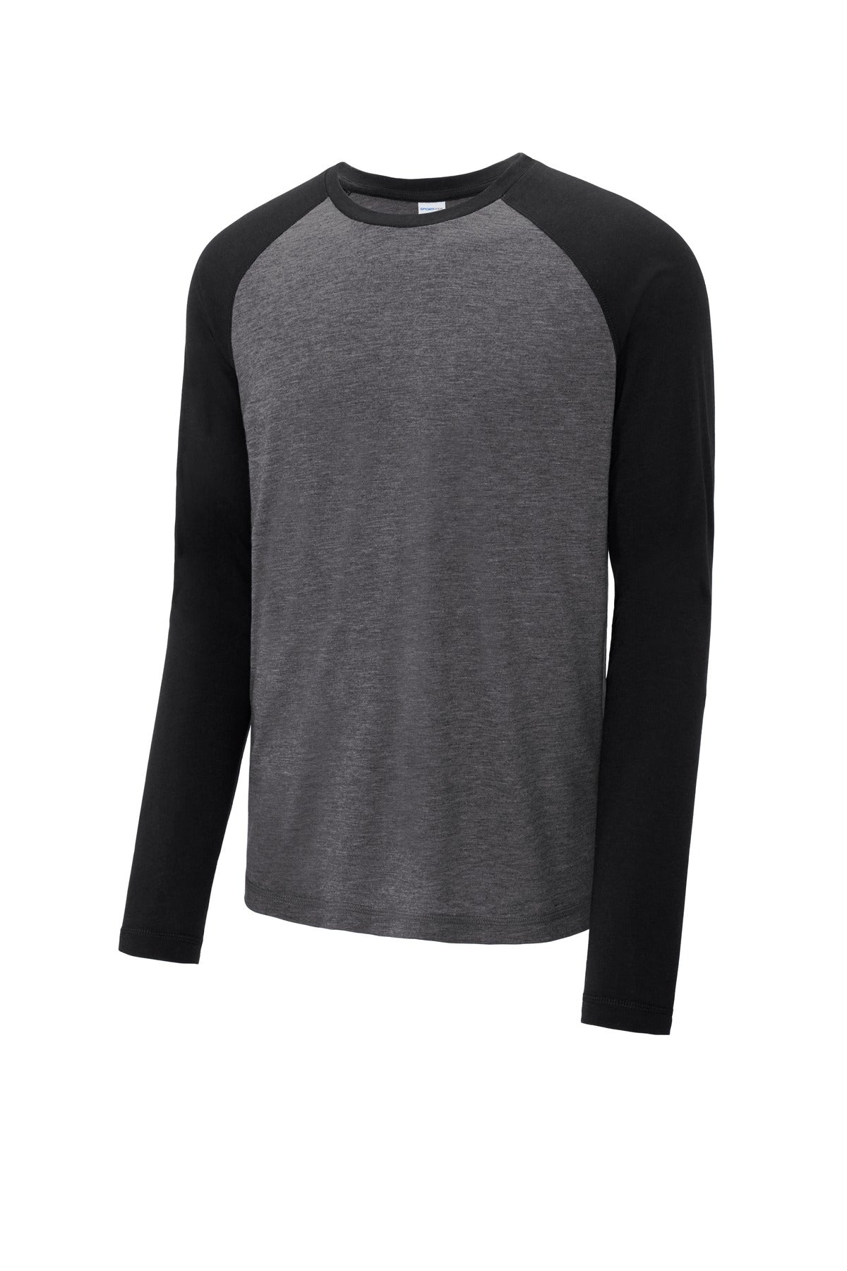 Sport-Tek ST400LS Tek  PosiCharge  Long Sleeve Tri-Blend Wicking Raglan Tee