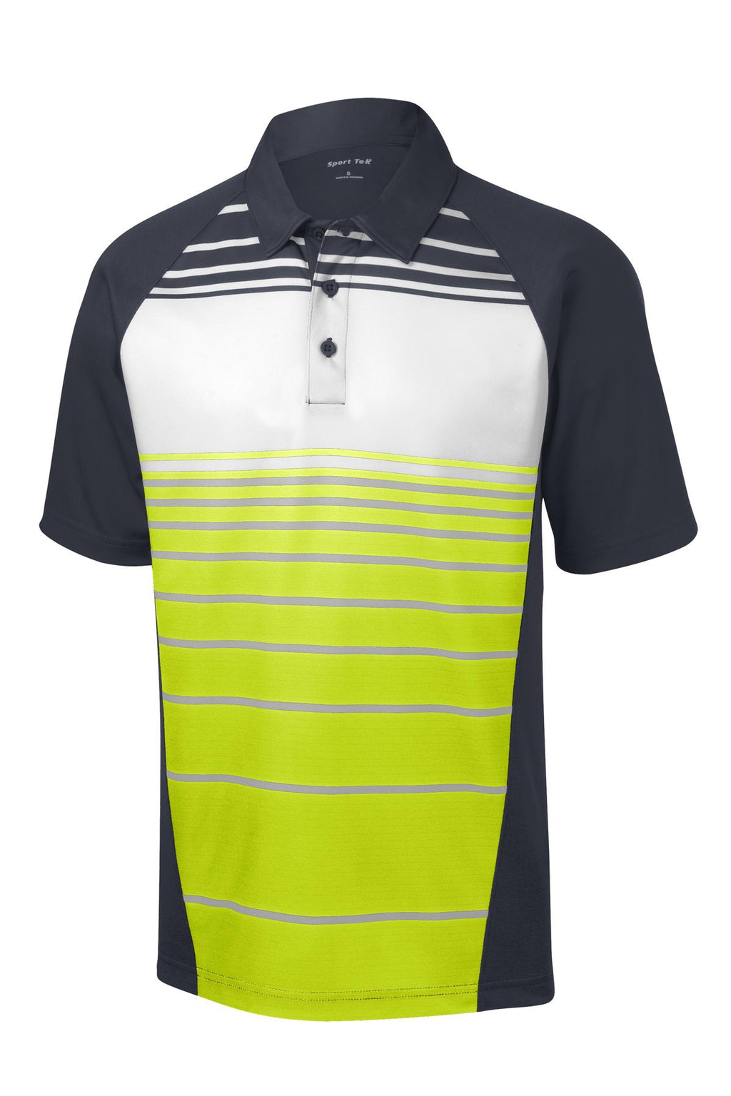 Sport-Tek ST600 Tek Dry Zone Sublimated Stripe Polo