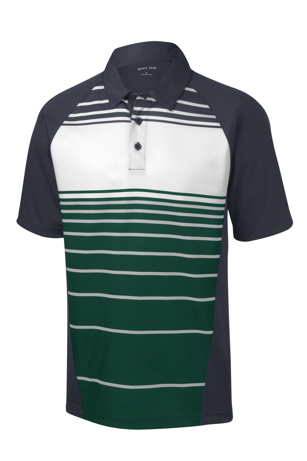 Sport-Tek ST600 Tek Dry Zone Sublimated Stripe Polo