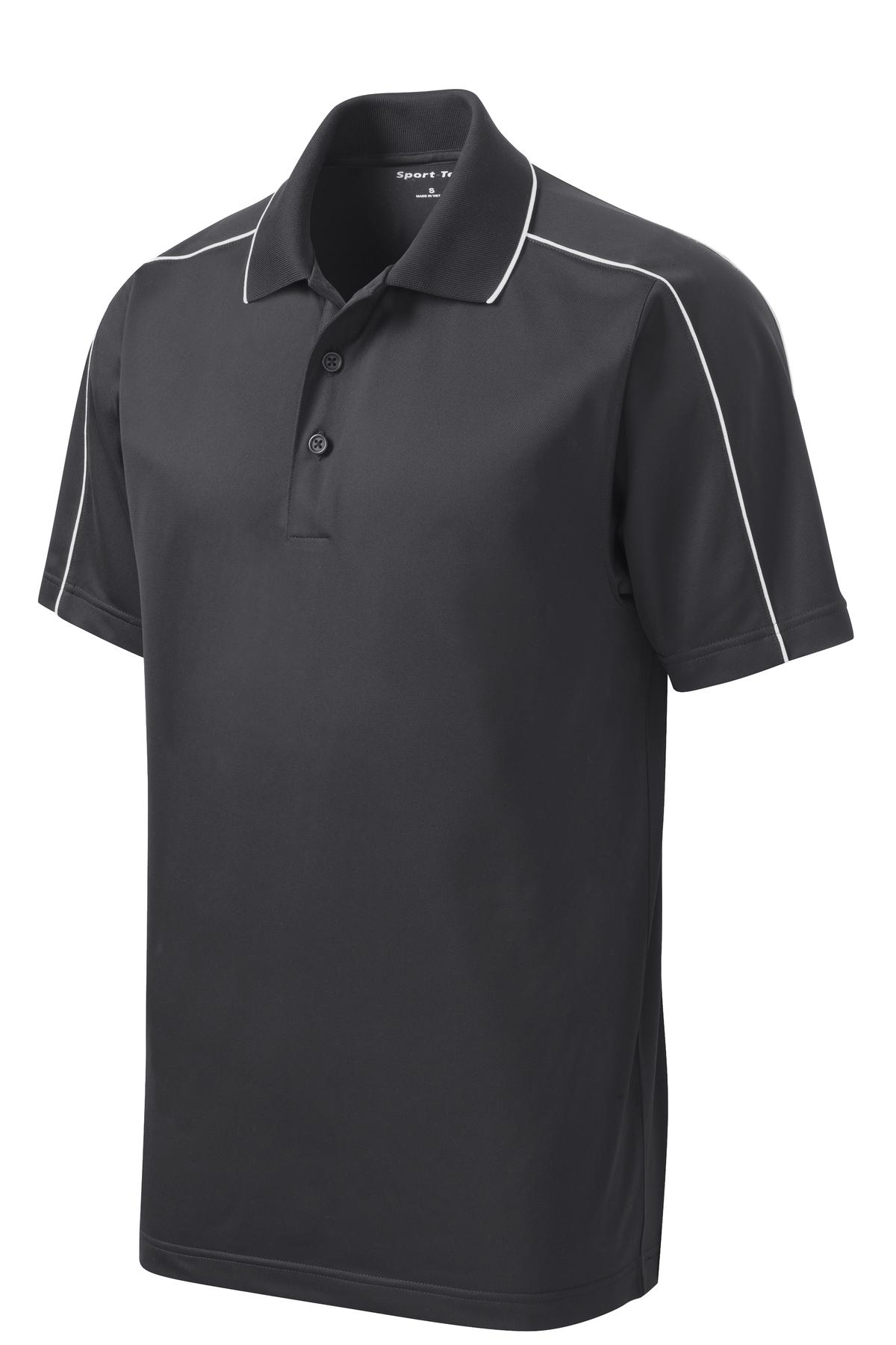 Sport-Tek ST653 Tek Micropique Sport-Wick Piped Polo
