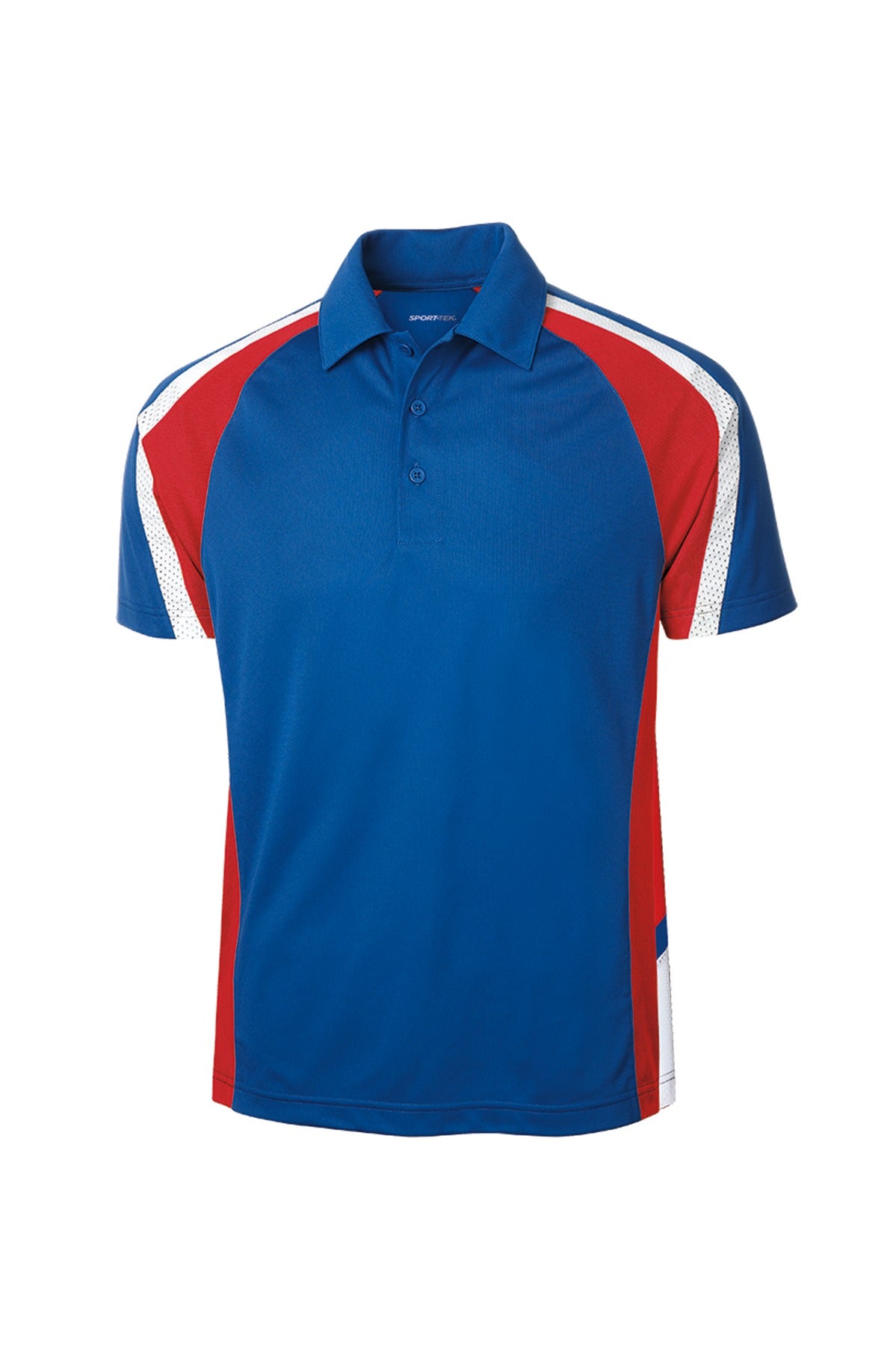 Sport-Tek ST654 Tek Tricolor Micropique Sport-Wick Polo