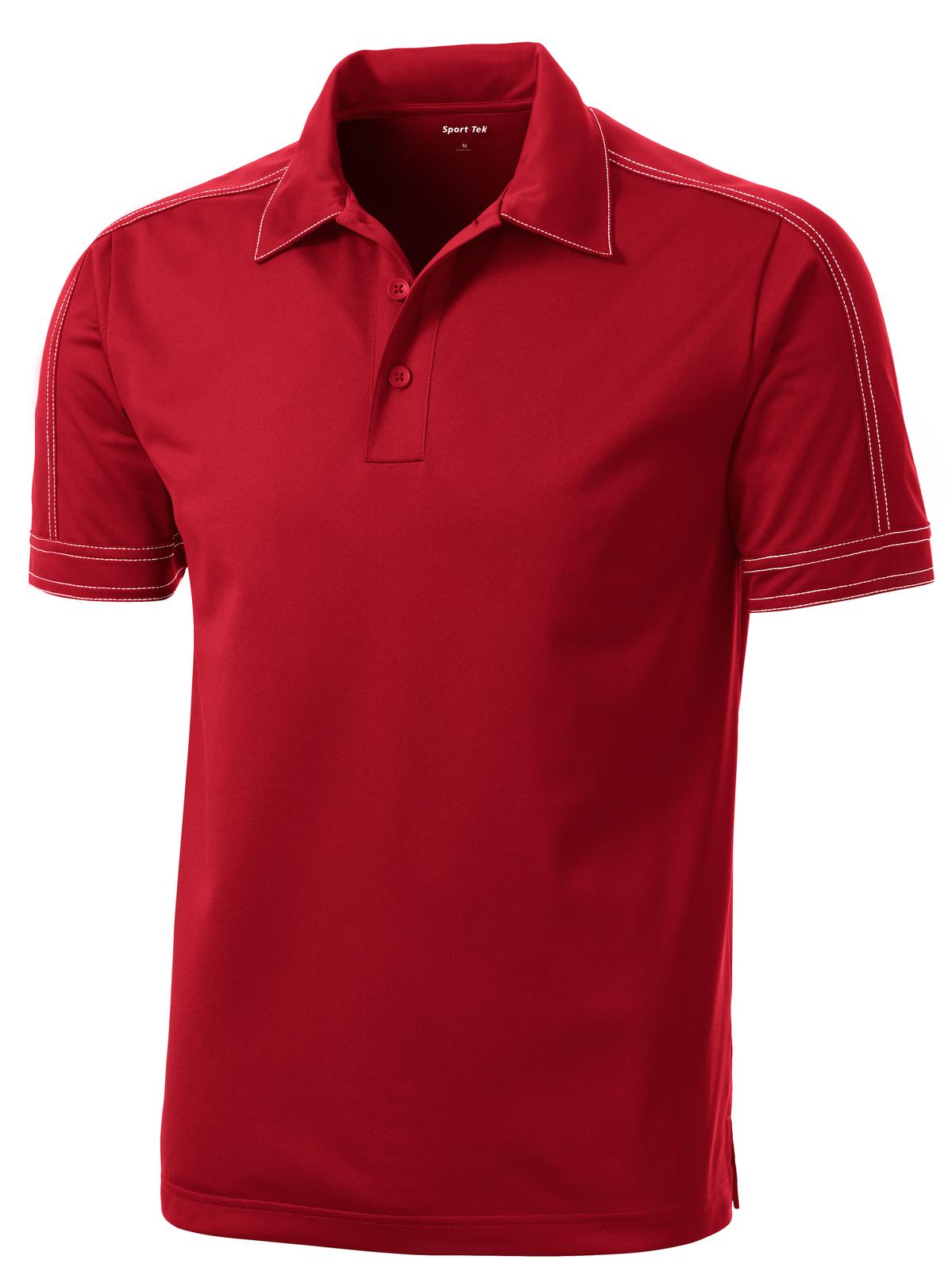 Sport-Tek ST659 Tek Contrast Stitch Micropique Sport-Wick Polo