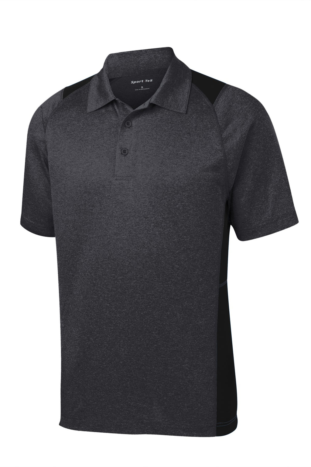 Sport-Tek ST665 Tek Heather Colorblock Contender Polo