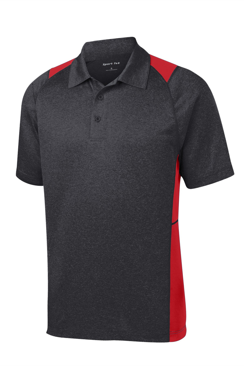 Sport-Tek ST665 Tek Heather Colorblock Contender Polo