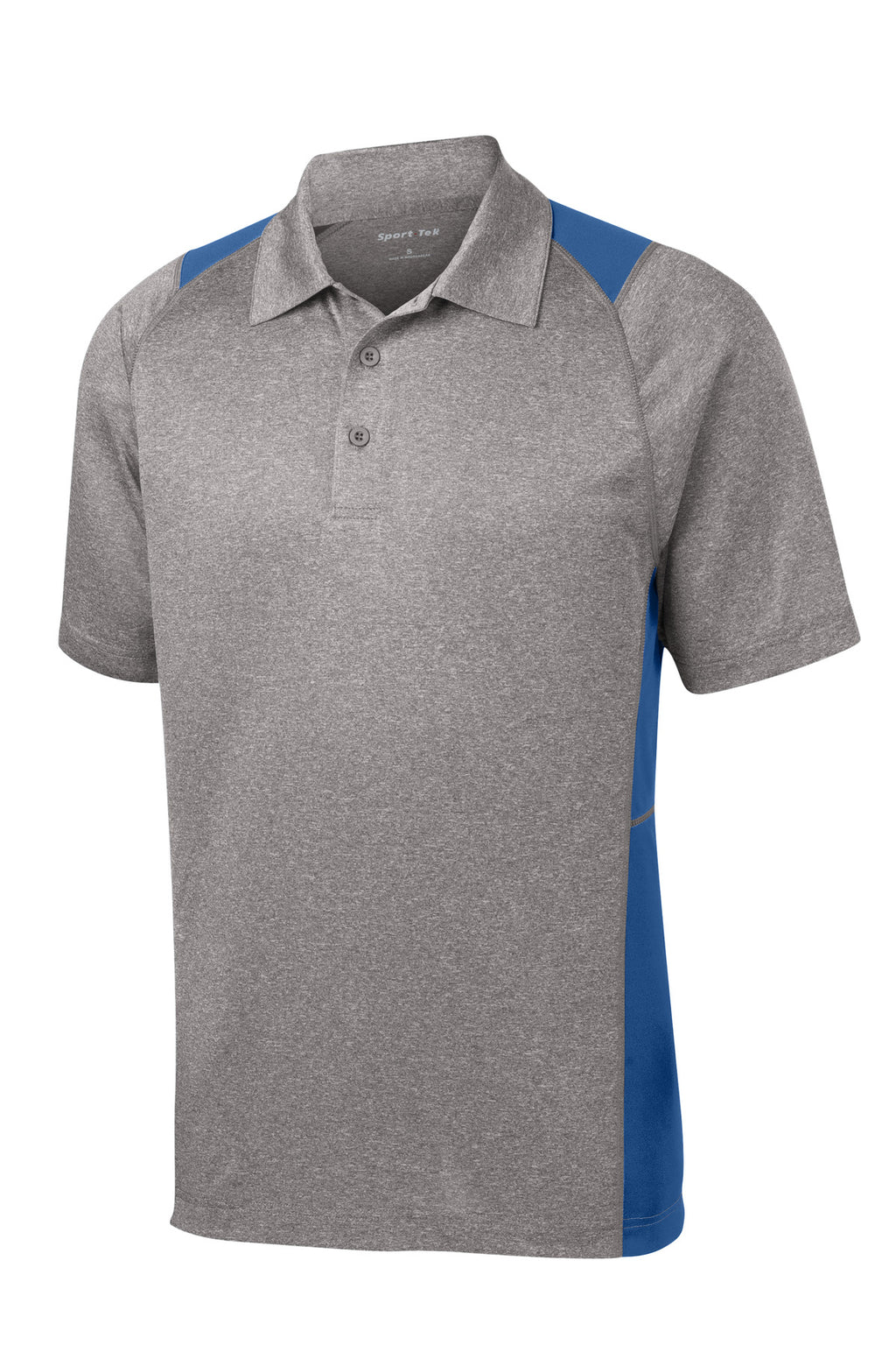 Sport-Tek ST665 Tek Heather Colorblock Contender Polo