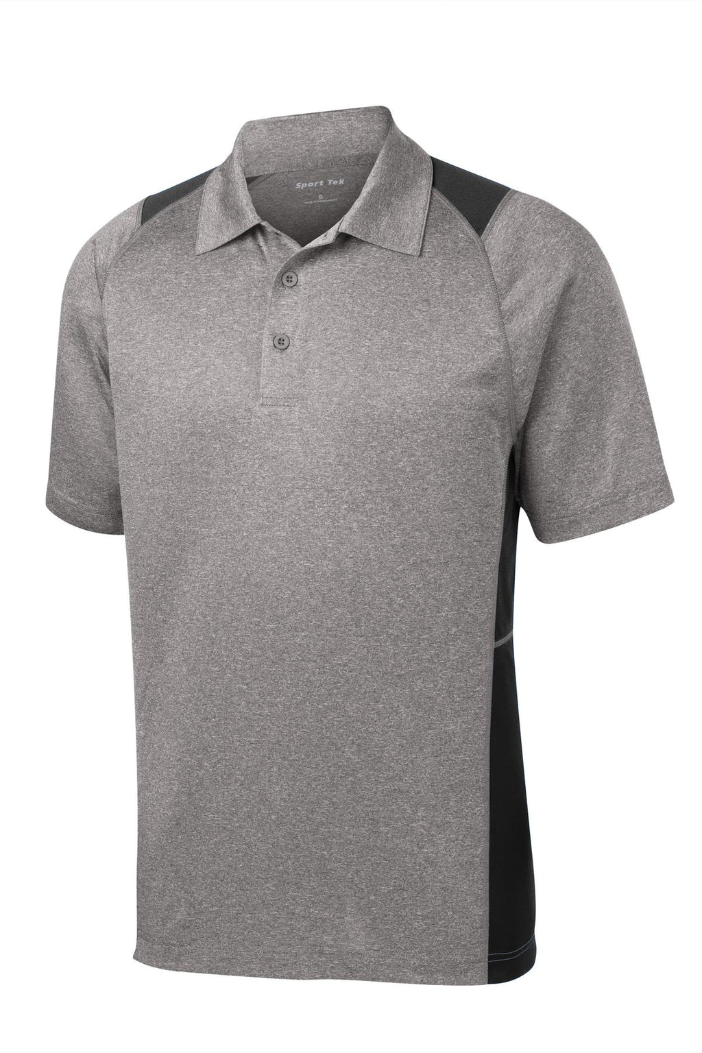 Sport-Tek ST665 Tek Heather Colorblock Contender Polo