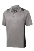 Sport-Tek ST665 Tek Heather Colorblock Contender Polo