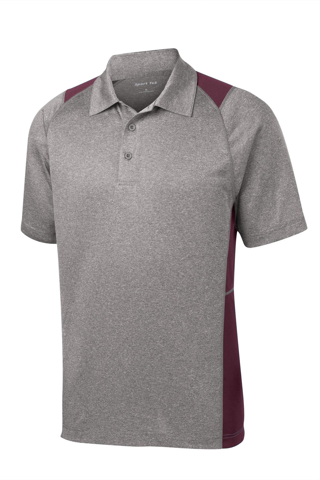 Sport-Tek ST665 Tek Heather Colorblock Contender Polo