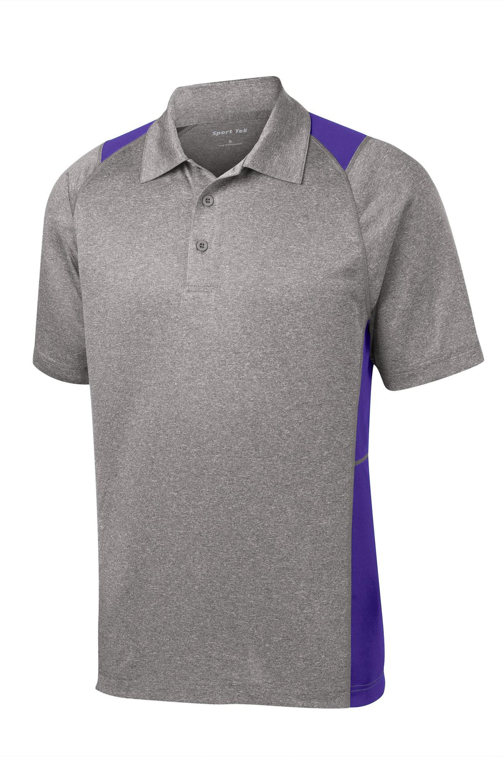 Sport-Tek ST665 Tek Heather Colorblock Contender Polo