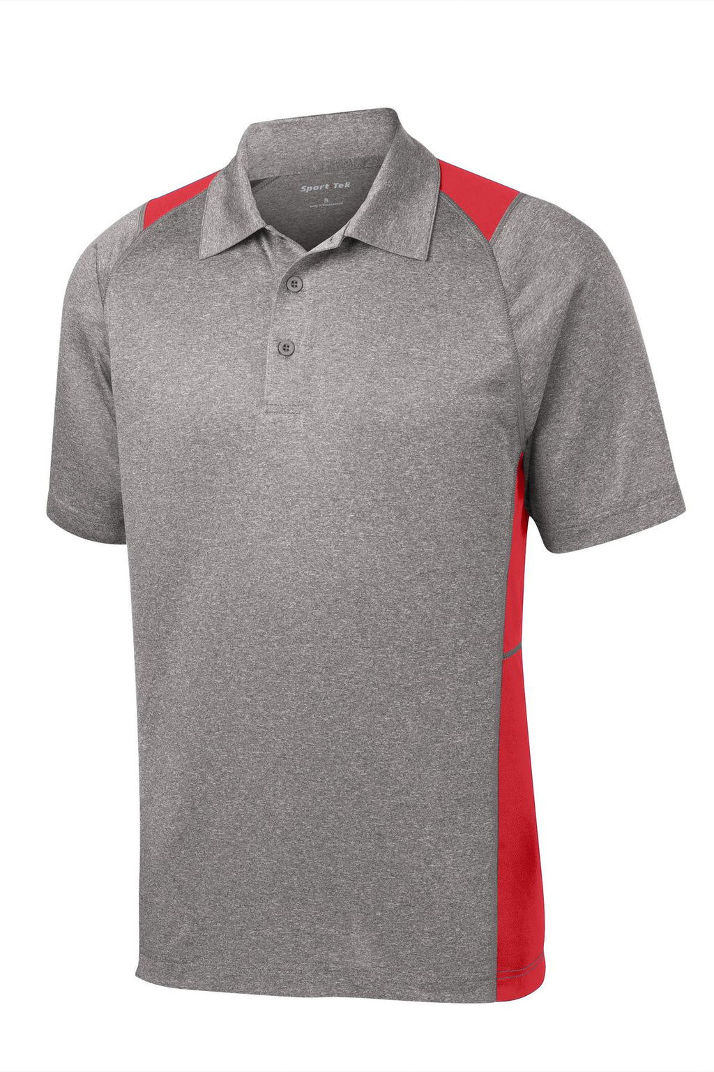 Sport-Tek ST665 Tek Heather Colorblock Contender Polo