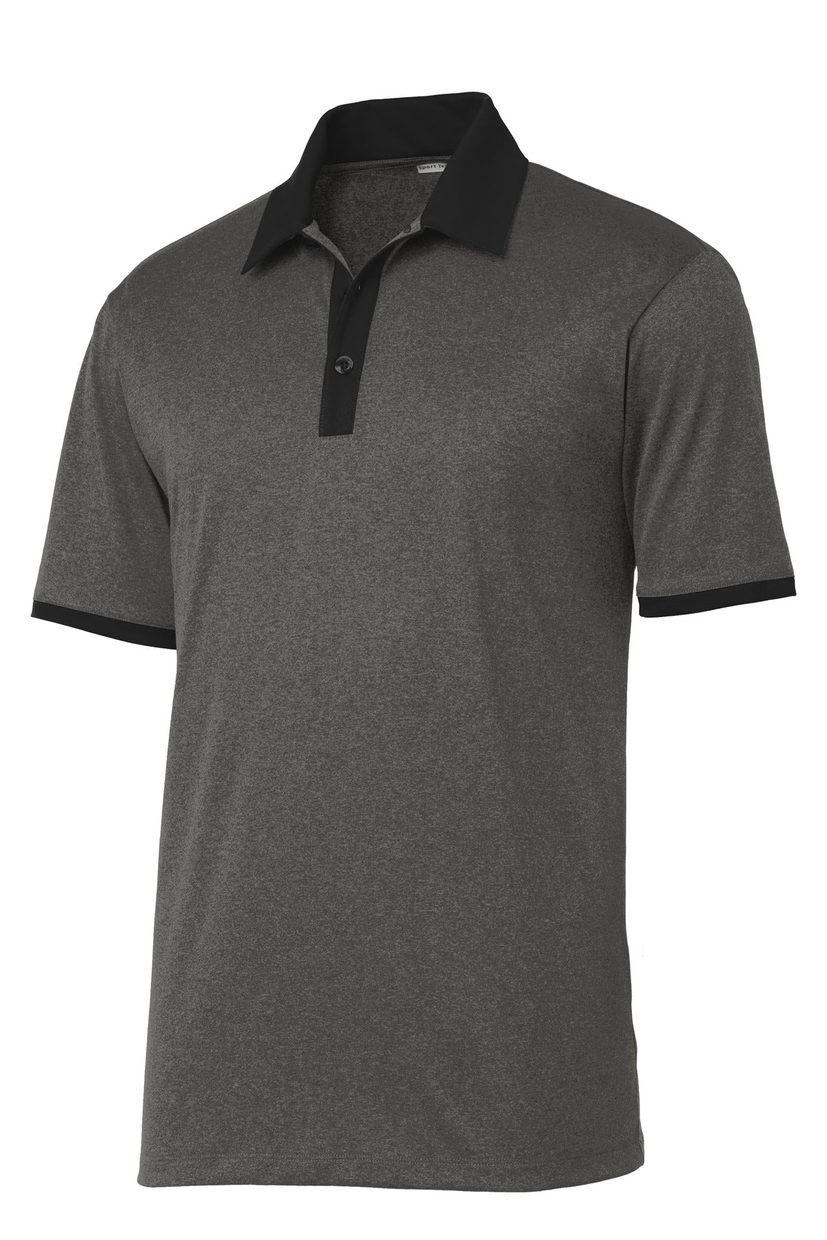 Sport-Tek ST667 Tek Heather Contender Contrast Polo