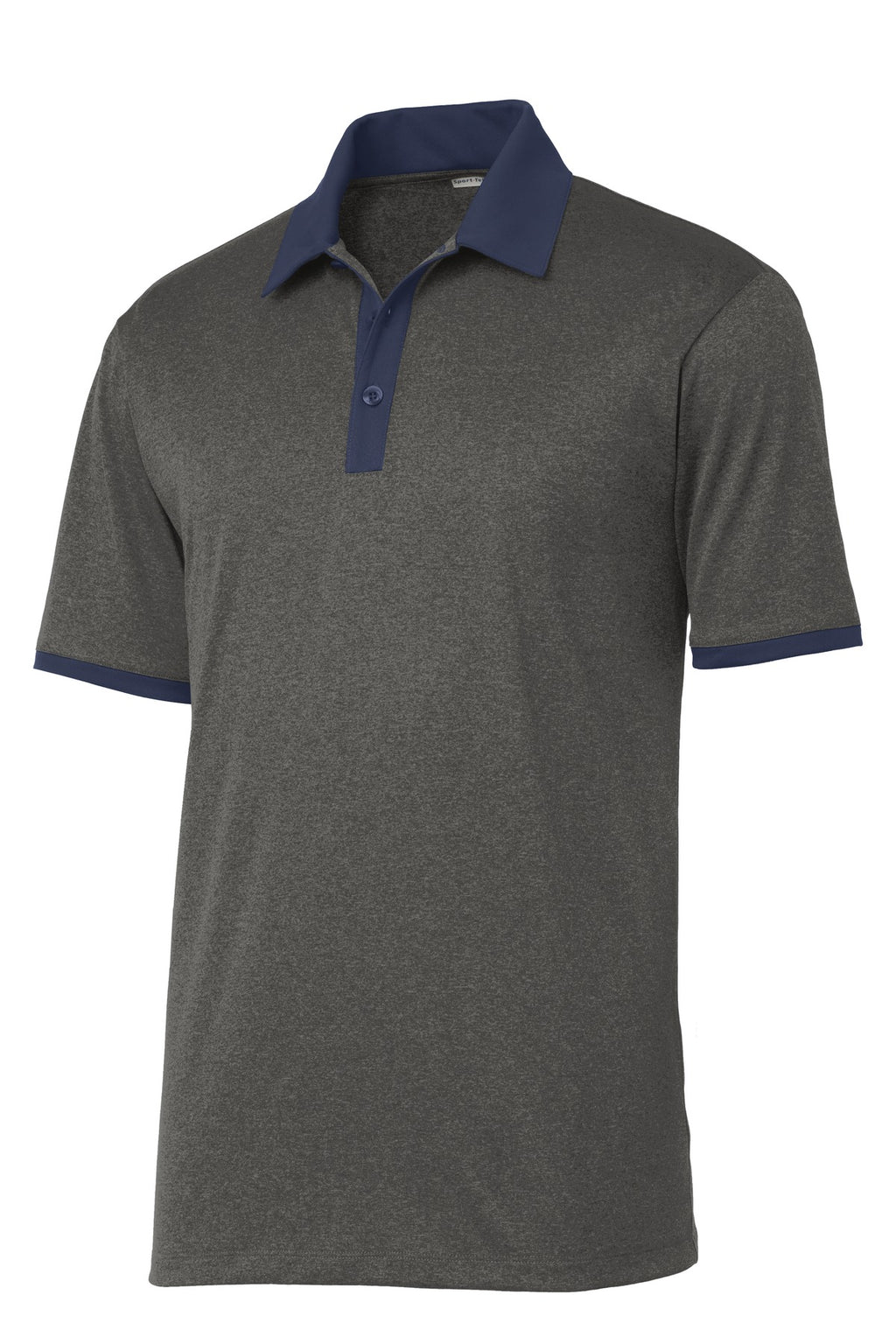 Sport-Tek ST667 Tek Heather Contender Contrast Polo