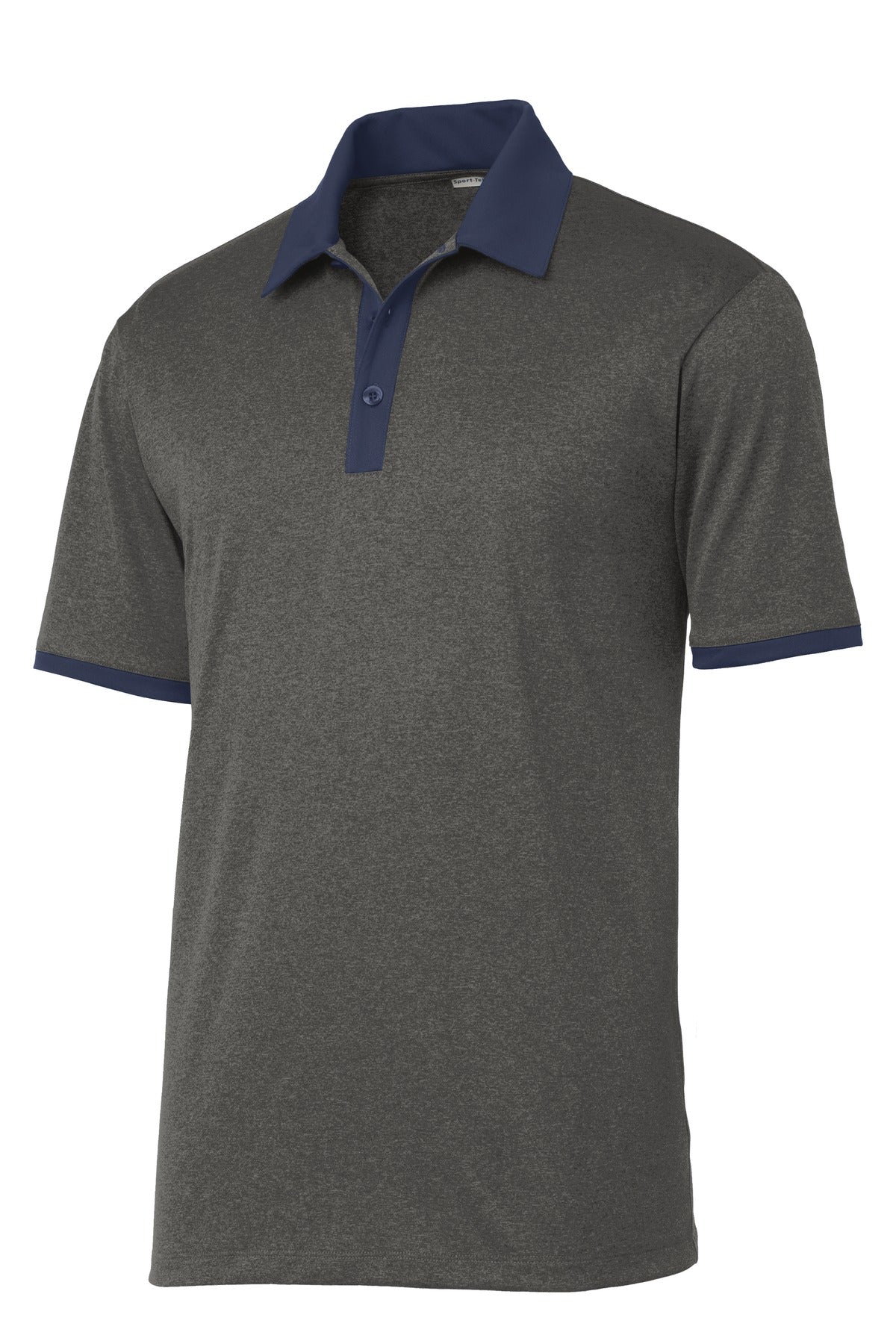 Sport-Tek ST667 Tek Heather Contender Contrast Polo