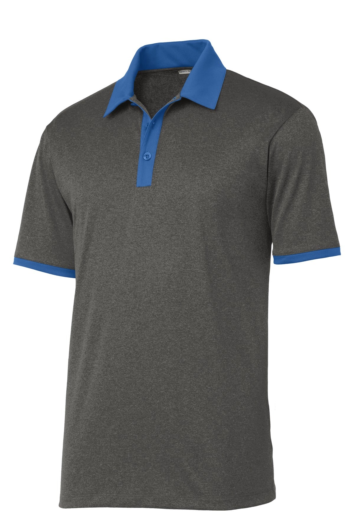 Sport-Tek ST667 Tek Heather Contender Contrast Polo