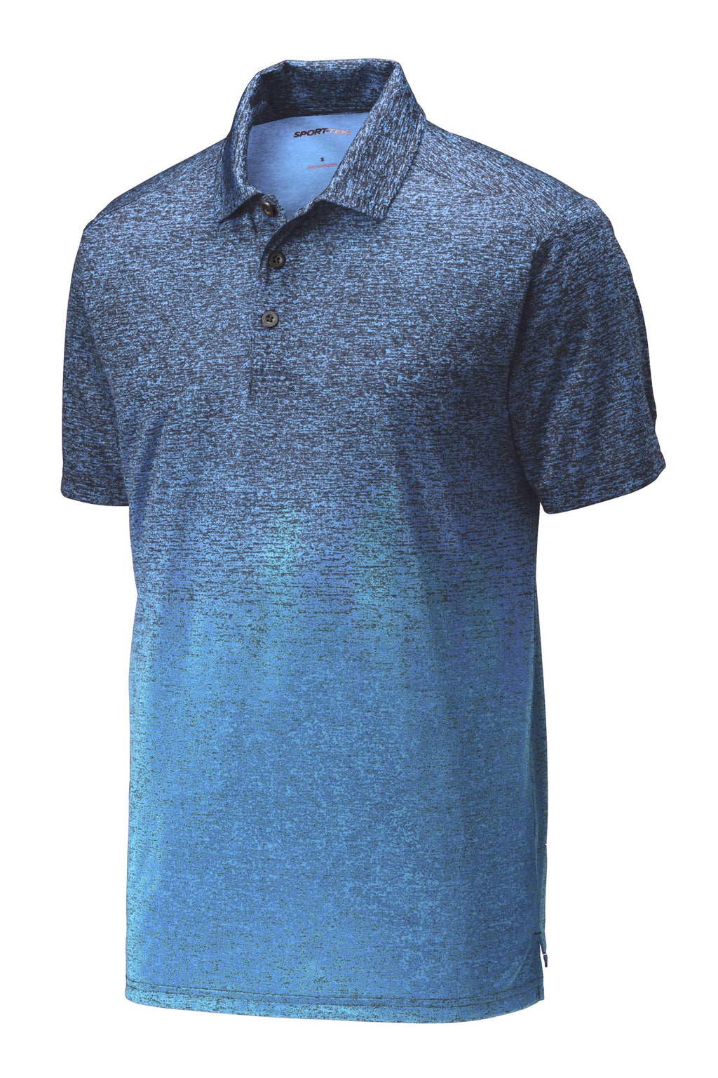 Sport-Tek ST671 Tek  Ombre Heather Polo