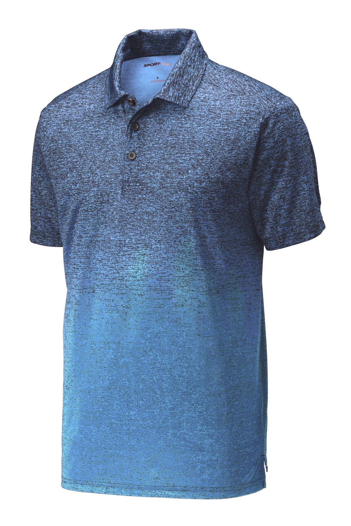 Sport-Tek ST671 Tek  Ombre Heather Polo