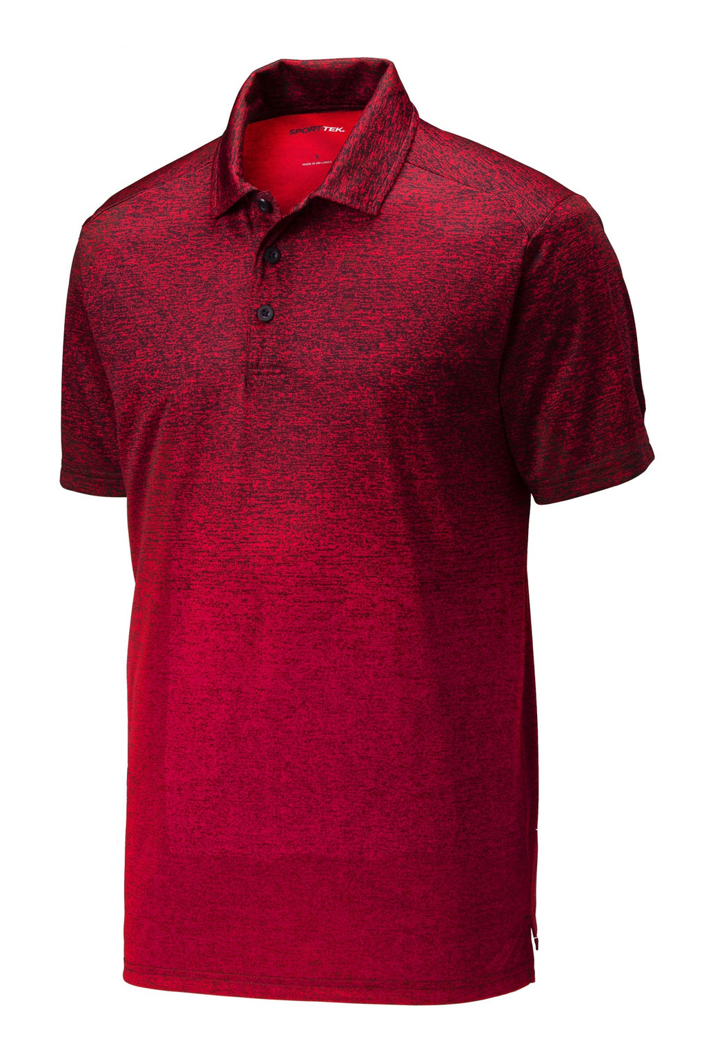Sport-Tek ST671 Tek  Ombre Heather Polo