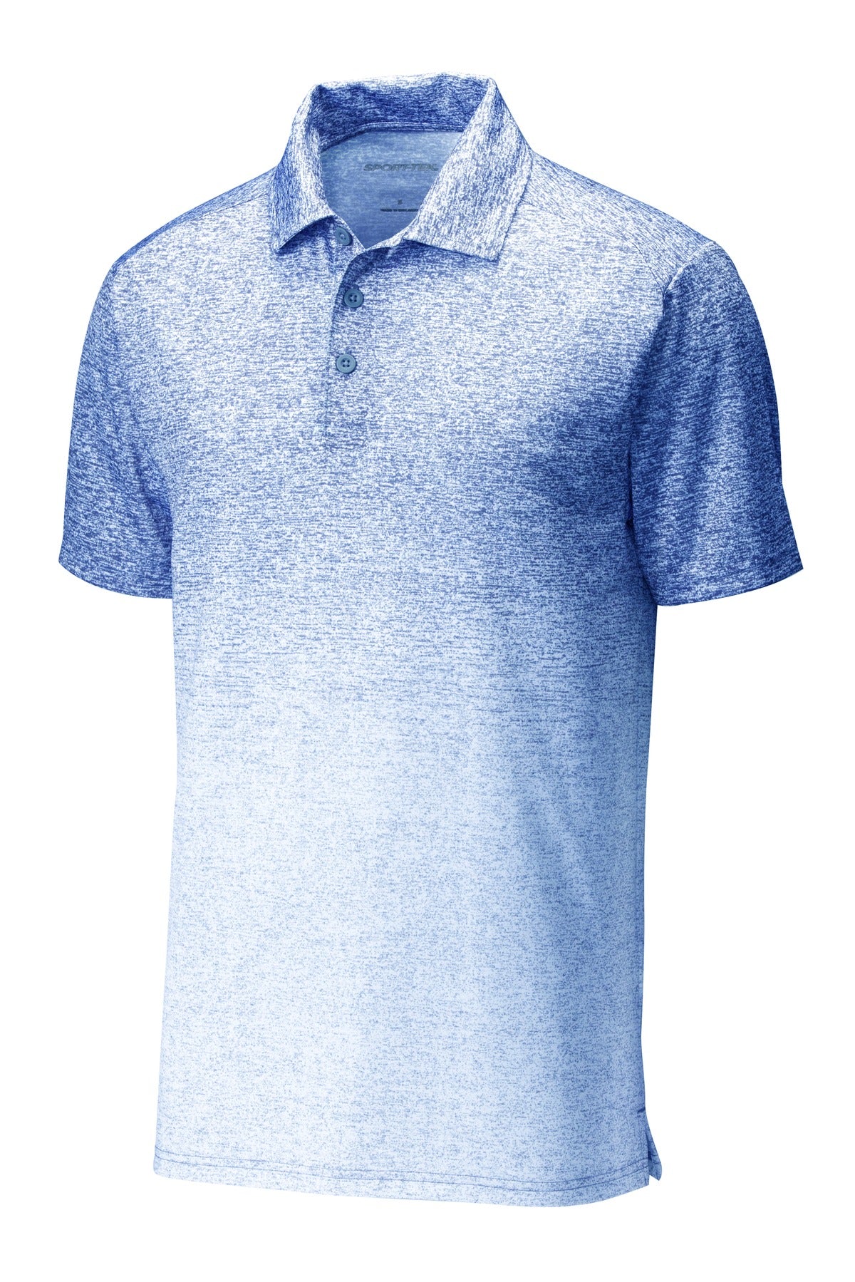 Sport-Tek ST671 Tek  Ombre Heather Polo