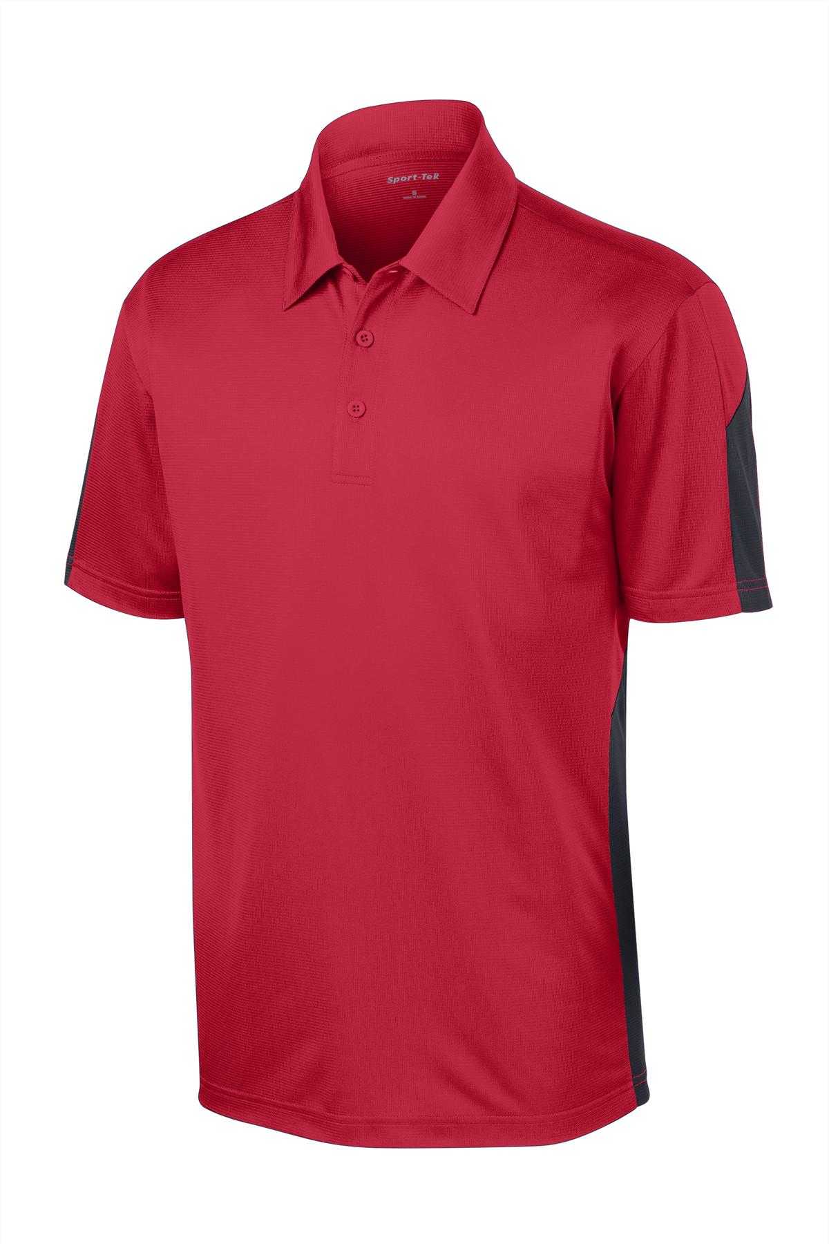 Sport-Tek ST695 Tek PosiCharge Active Textured Colorblock Polo
