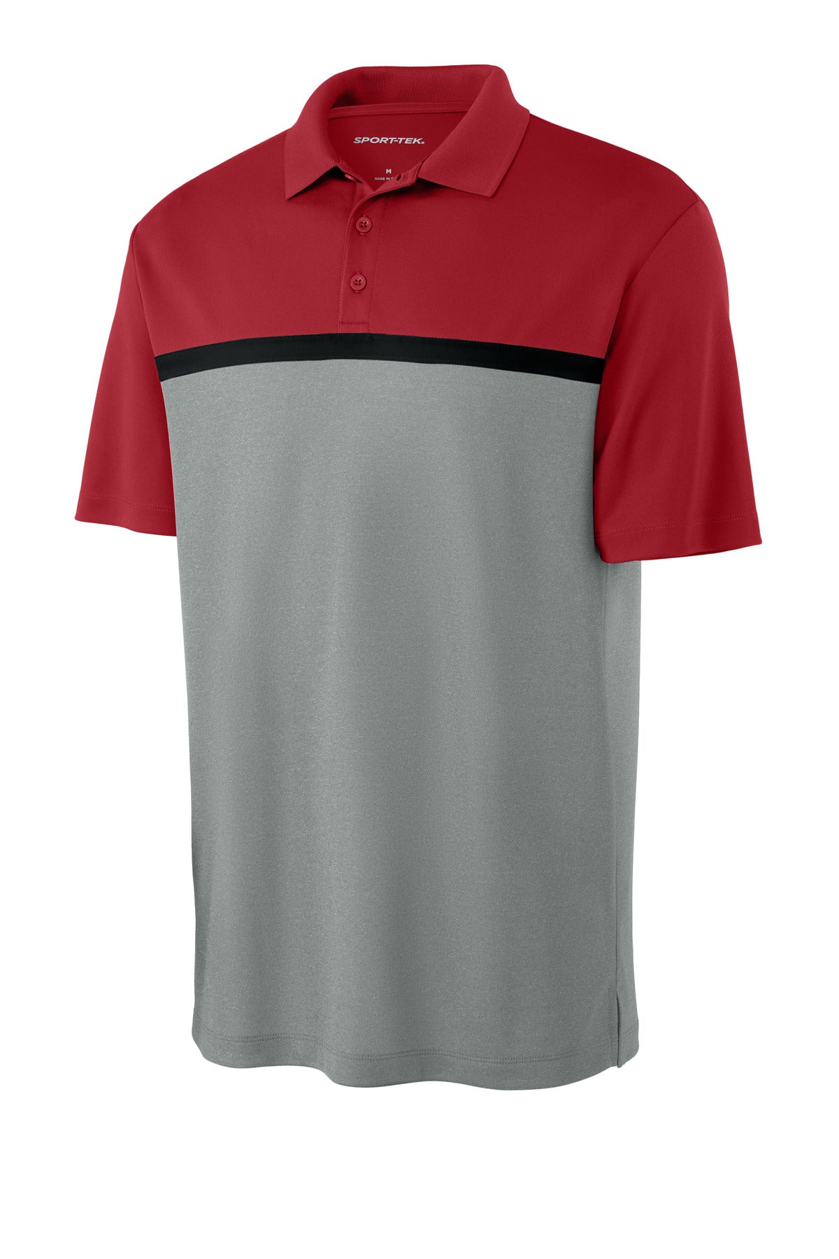 Sport-Tek ST741 Tek UV Micropique Colorblock Polo
