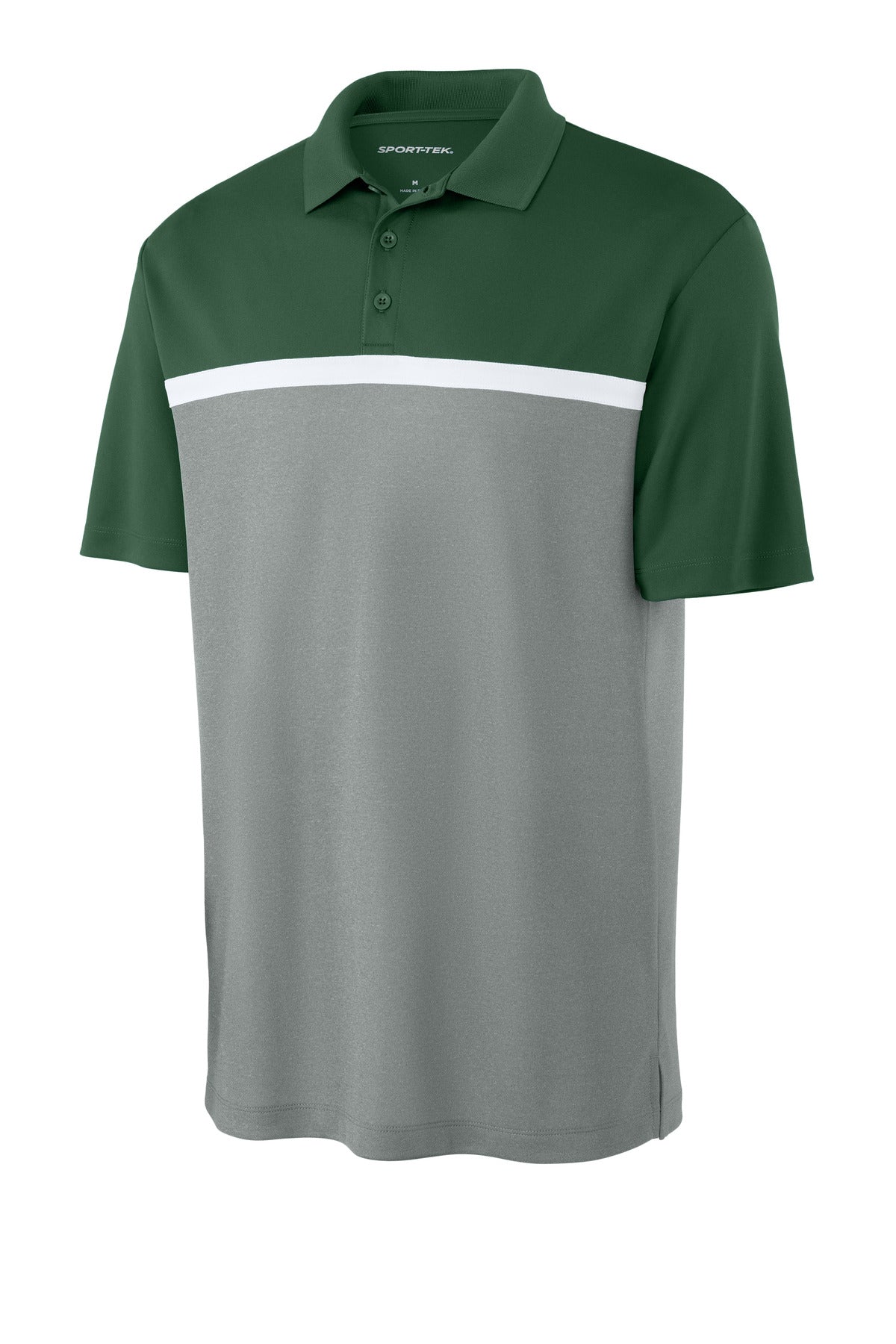 Sport-Tek ST741 Tek UV Micropique Colorblock Polo