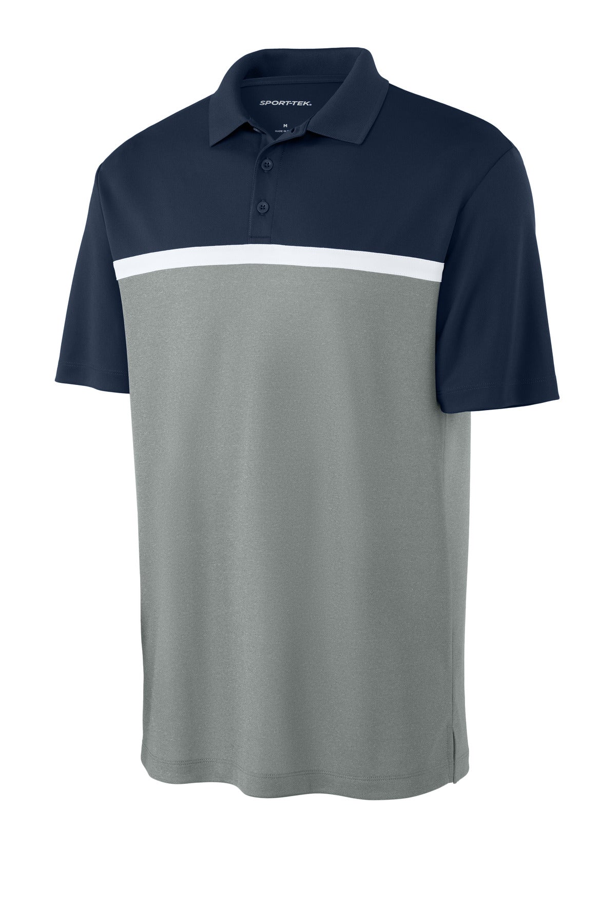 Sport-Tek ST741 Tek UV Micropique Colorblock Polo