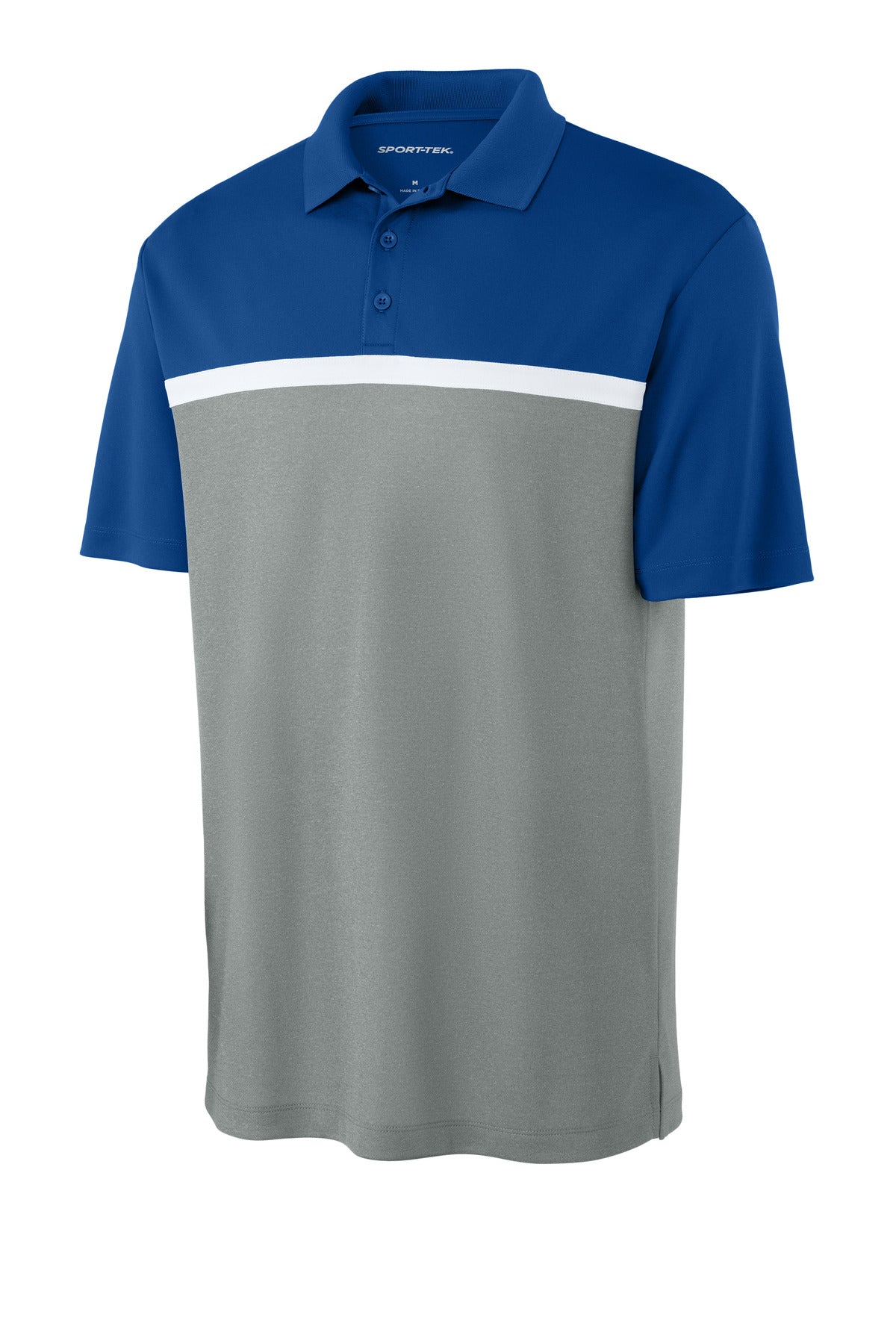 Sport-Tek ST741 Tek UV Micropique Colorblock Polo