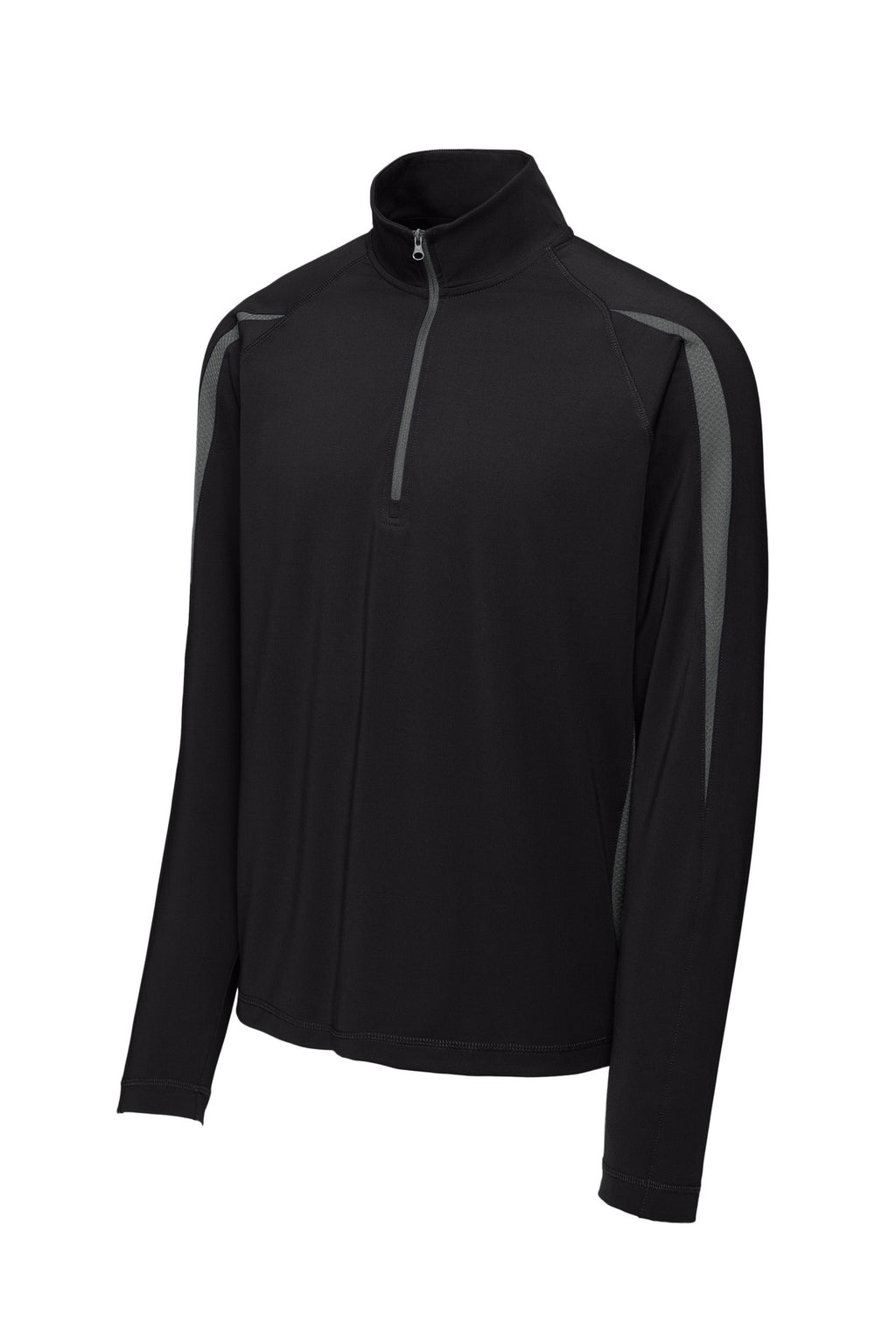 Sport-Tek ST851 Tek Sport-Wick Stretch 1/4-Zip Colorblock Pullover