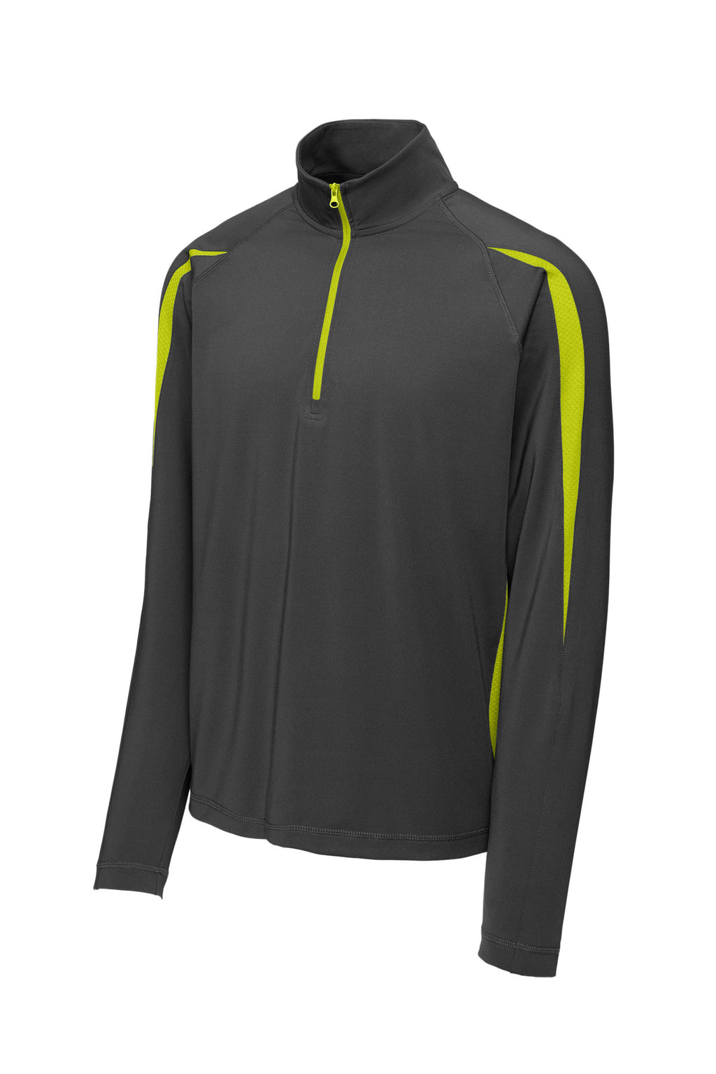 Sport-Tek ST851 Tek Sport-Wick Stretch 1/4-Zip Colorblock Pullover