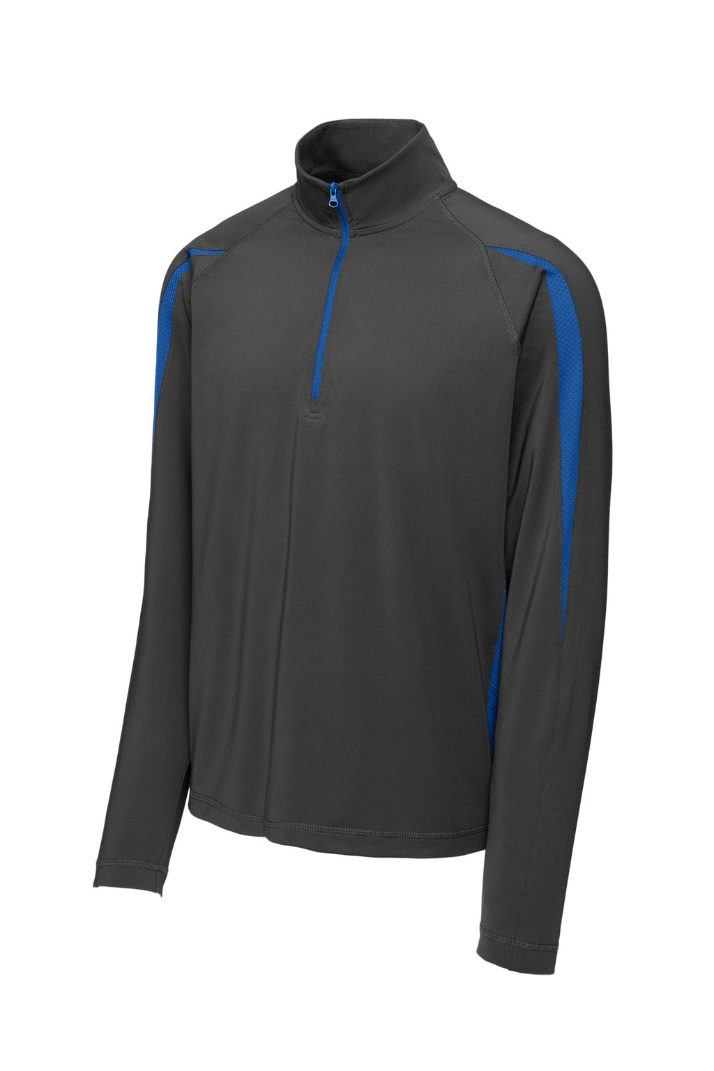 Sport-Tek ST851 Tek Sport-Wick Stretch 1/4-Zip Colorblock Pullover