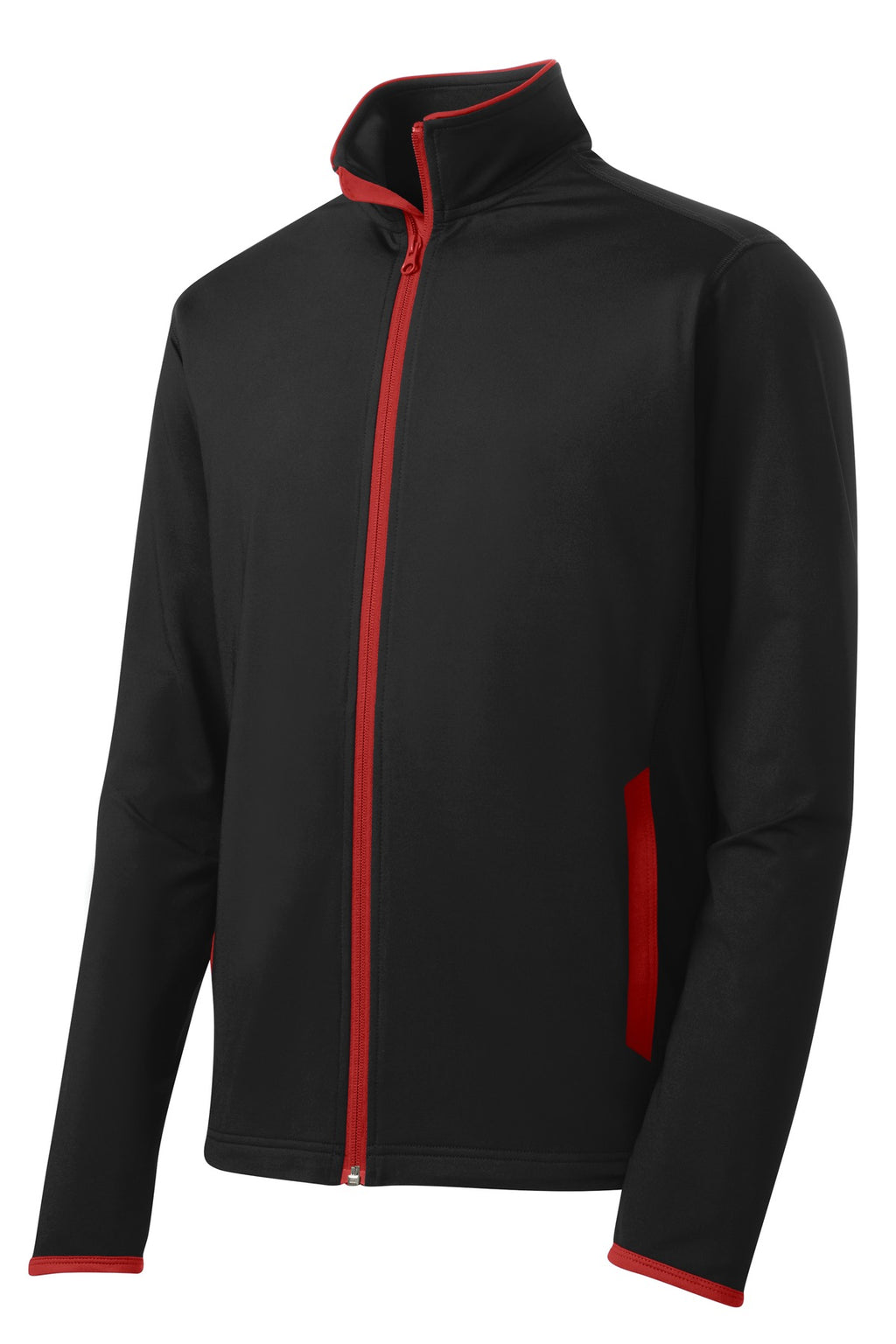 Sport-Tek ST853 Tek Sport-Wick Stretch Contrast Full-Zip Jacket