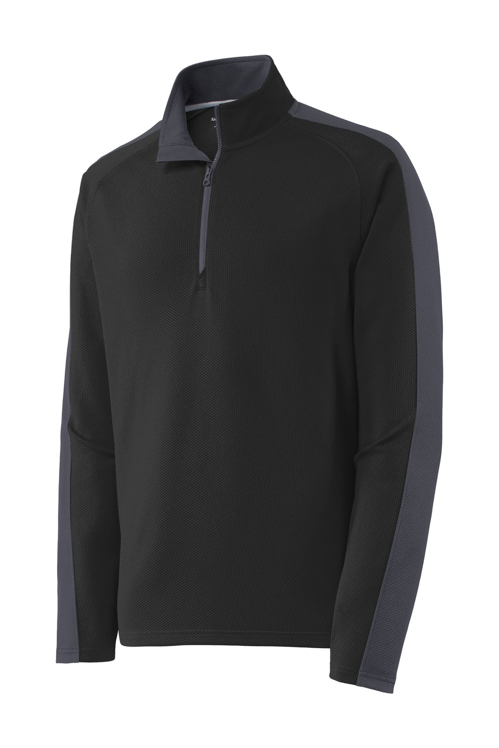 Sport-Tek ST861 Tek Sport-Wick Textured Colorblock 1/4-Zip Pullover