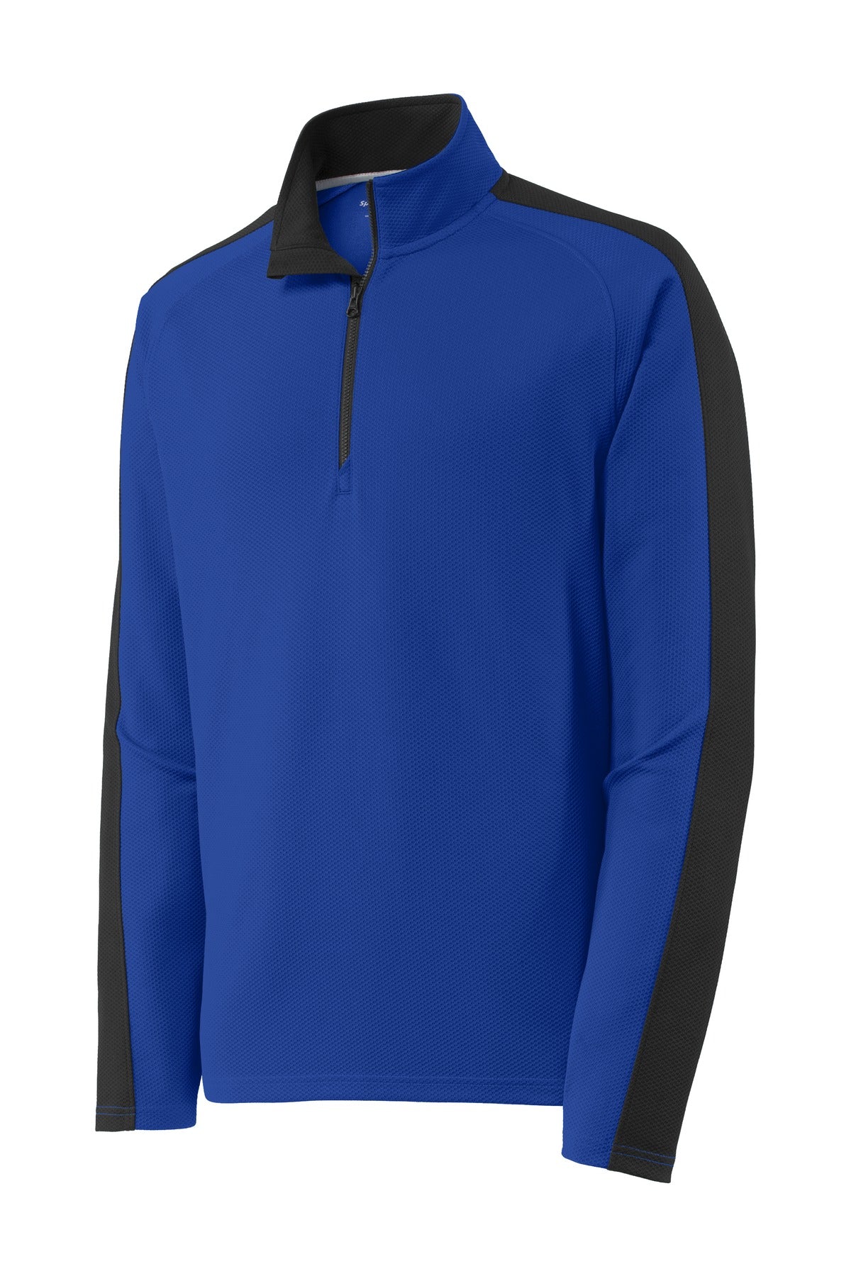 Sport-Tek ST861 Tek Sport-Wick Textured Colorblock 1/4-Zip Pullover